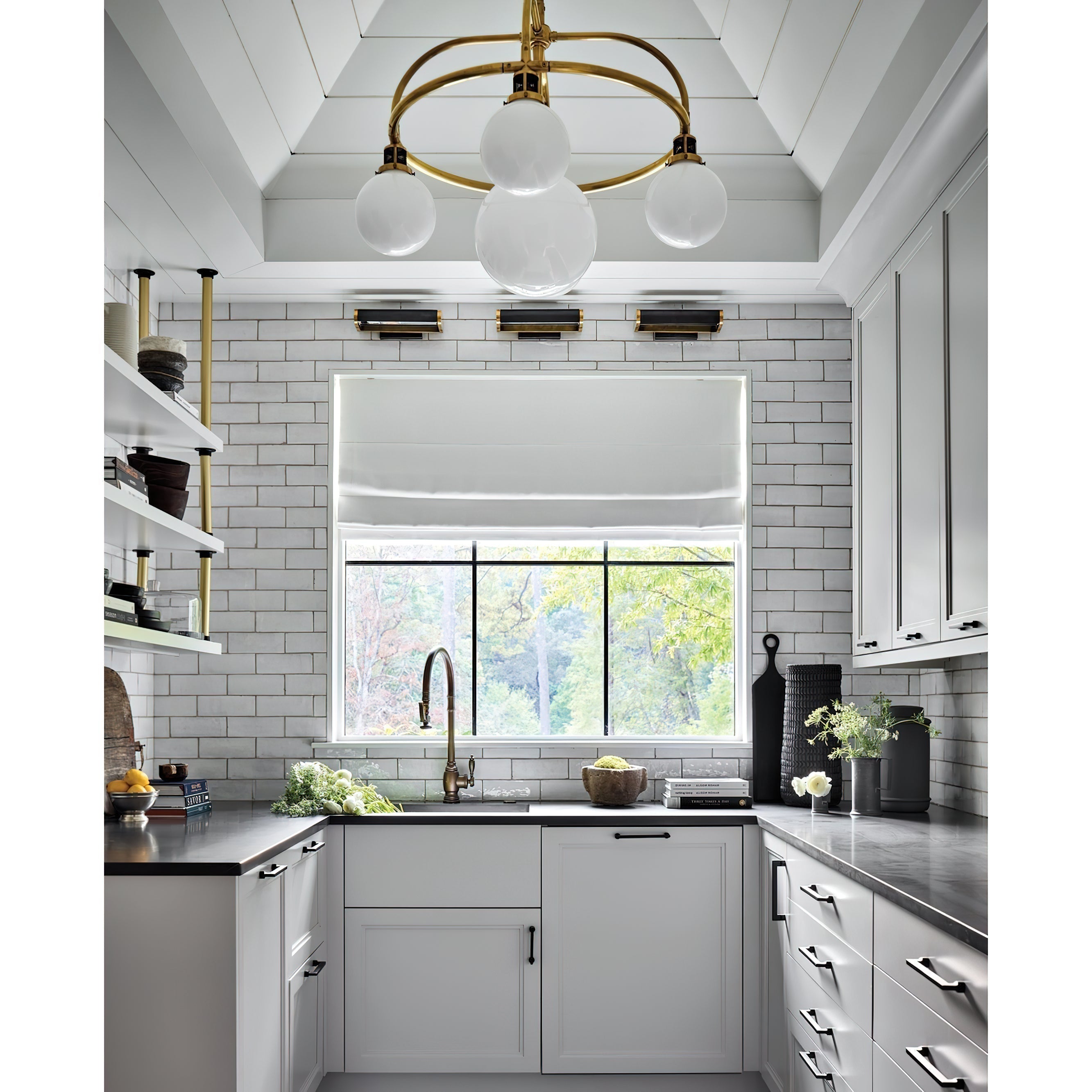 Vathea Lustre Métal Verre Minimaliste Moderne - Neutralighting