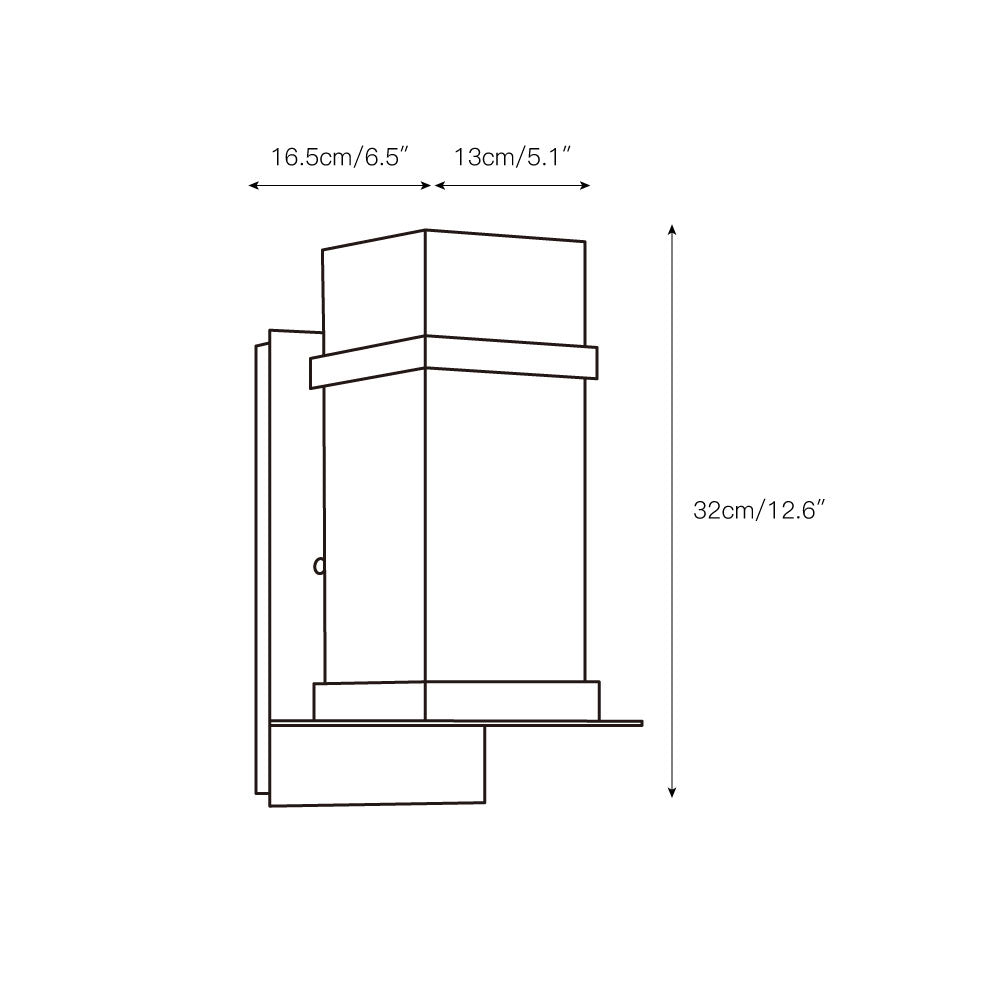 Ishaaris Applique Murale Métal Verre Extérieure Moderne - Neutralighting