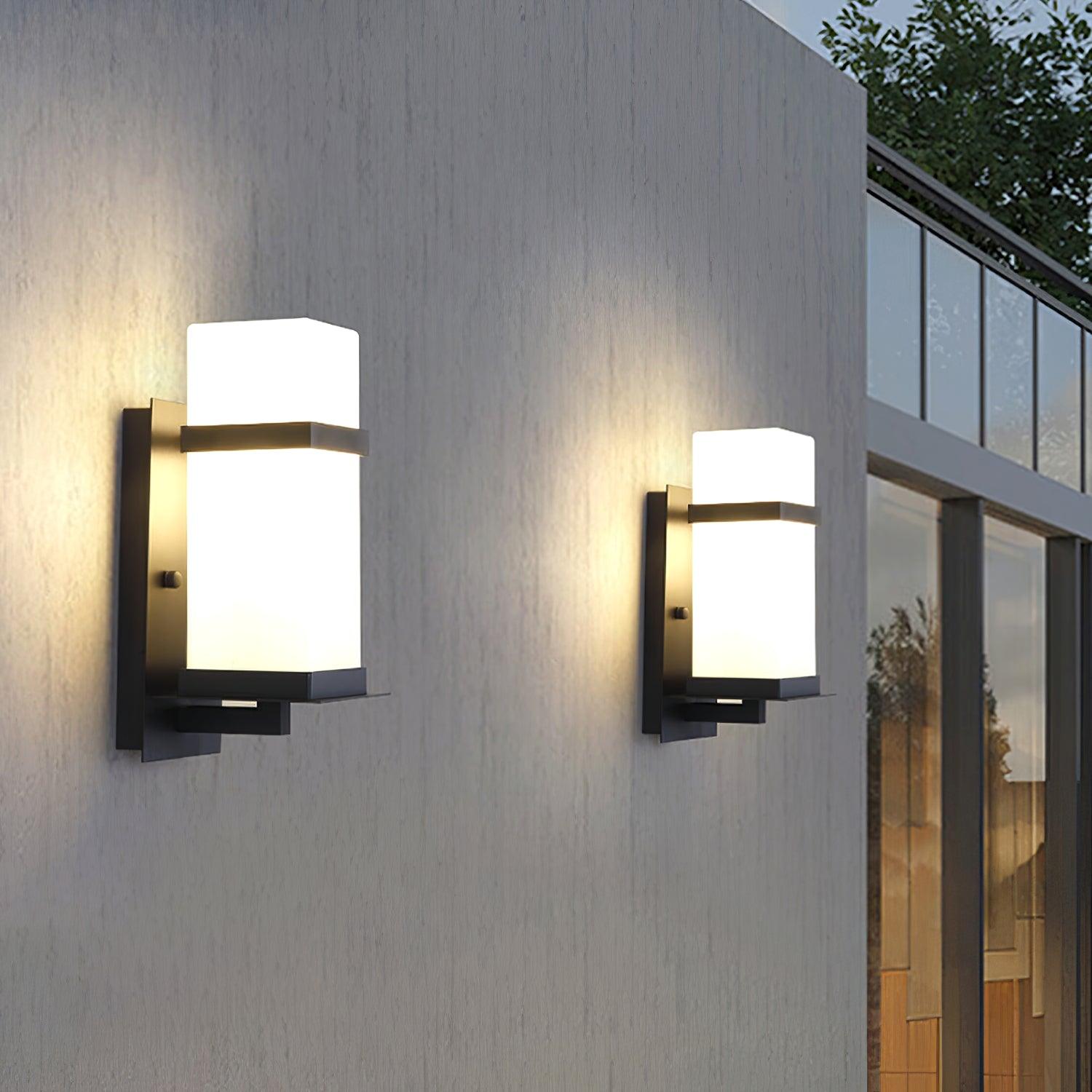 Ishaaris Applique Murale Métal Verre Extérieure Moderne - Neutralighting