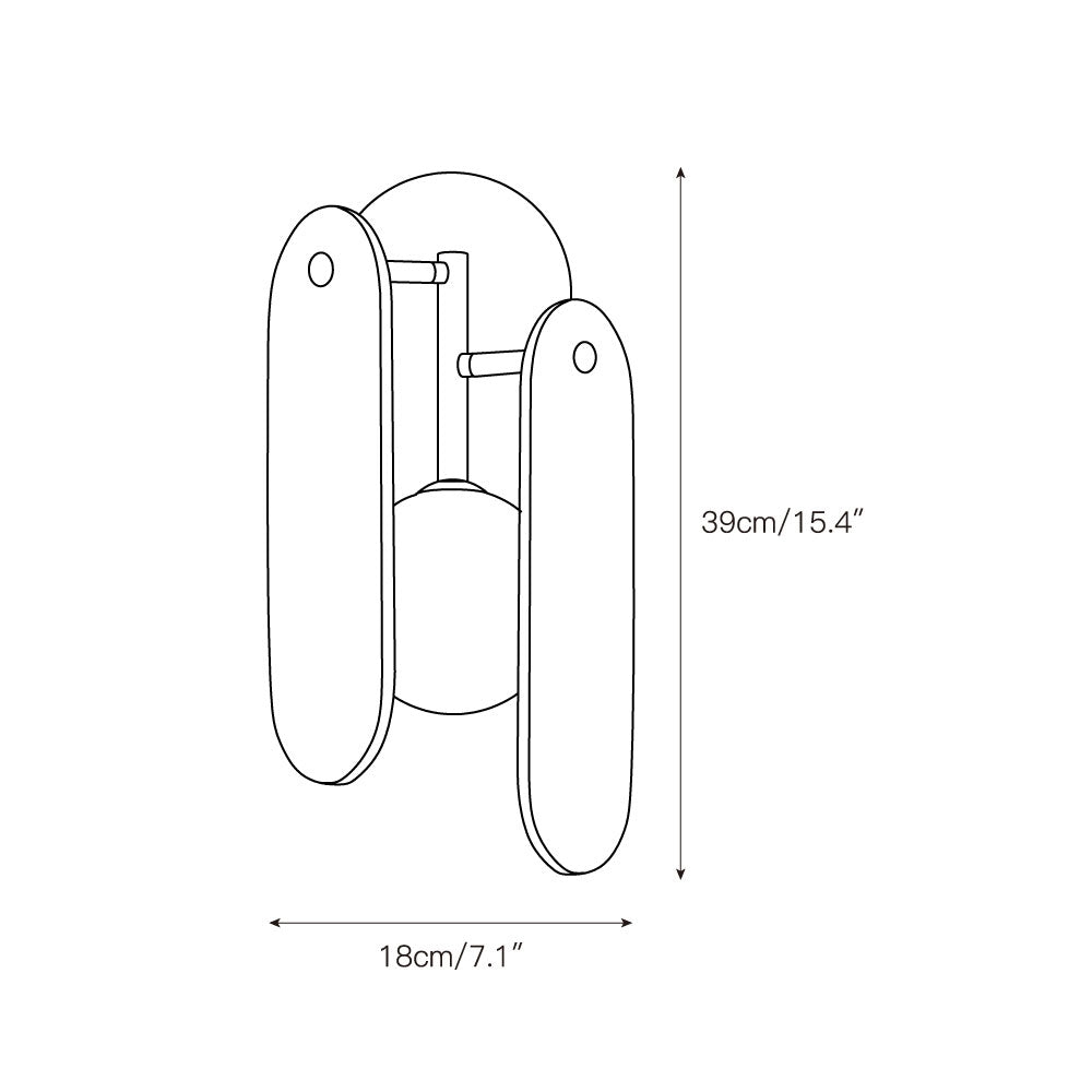 Lysolila Applique Murale Marbre Verre Minimaliste Moderne - Neutralighting