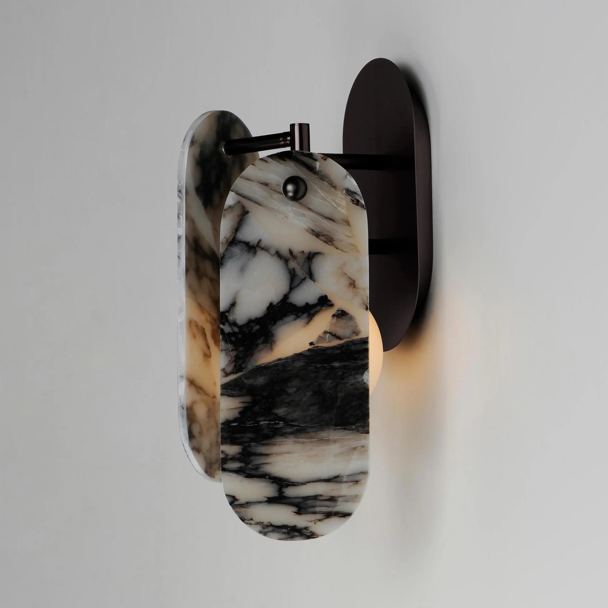 Lysolila Applique Murale Marbre Verre Minimaliste Moderne - Neutralighting