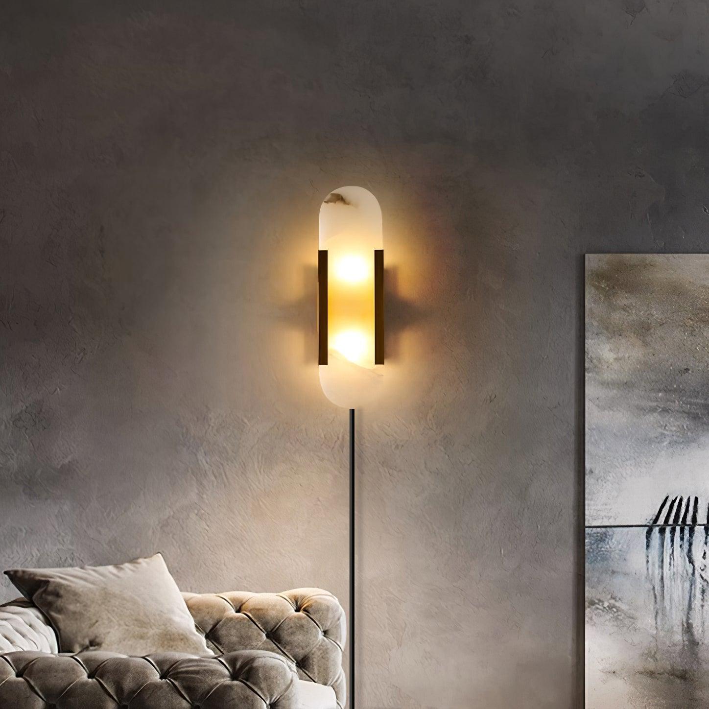 Corvina Oblong Alabaster Wall Light - Neutralighting