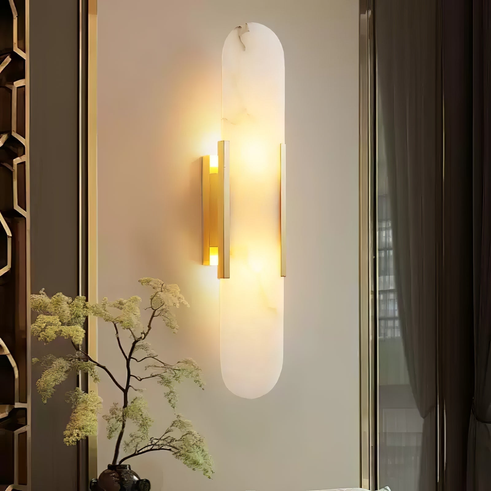 Veo Applique Murale en Albâtre de Luxe