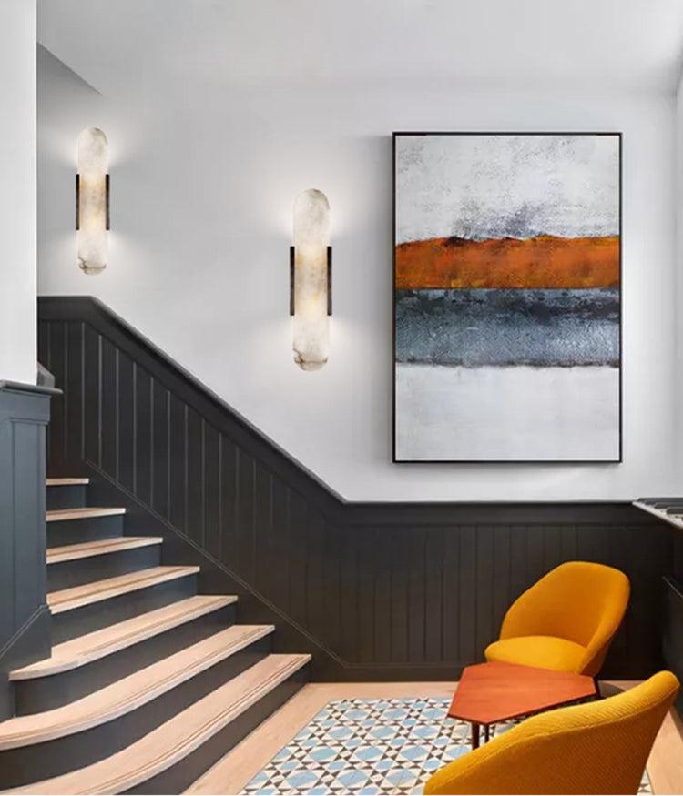 Olraeia Applique Murale Double en Albâtre - Neutralighting