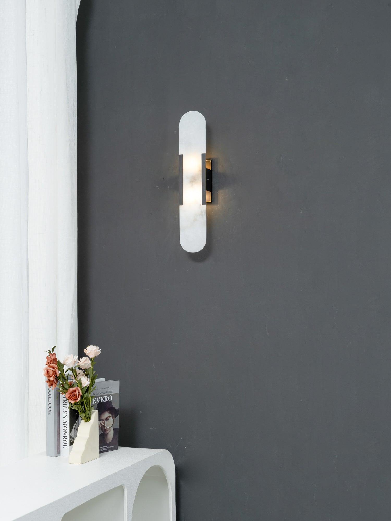 Olraeia Applique Murale Double en Albâtre - Neutralighting