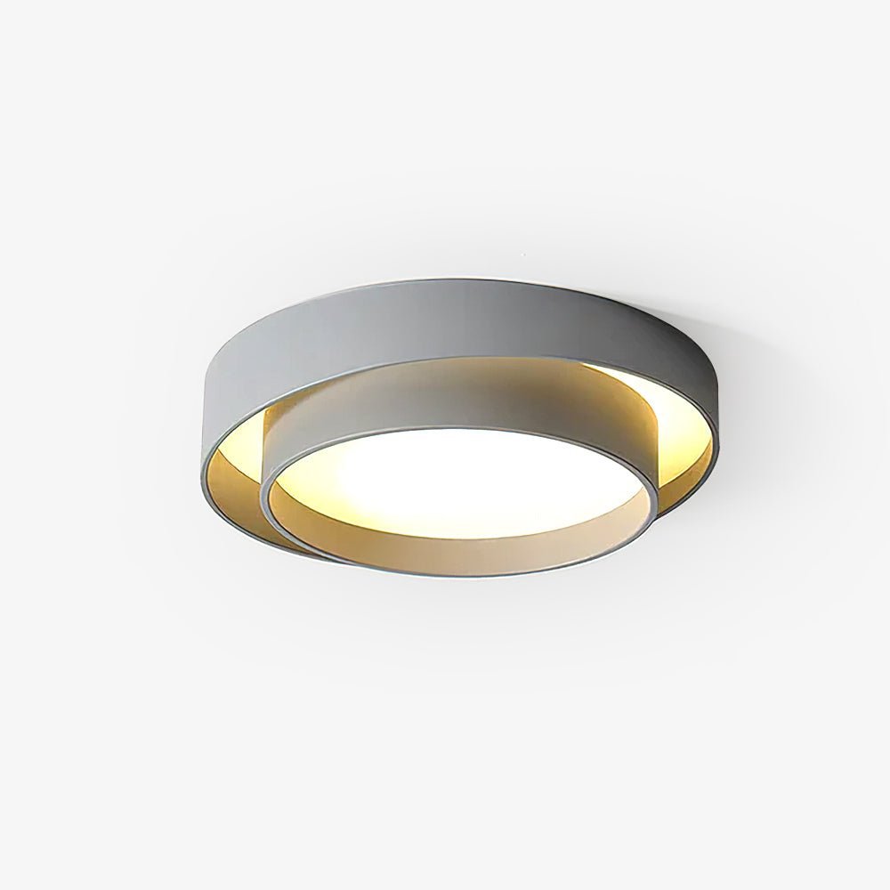 Orina Plafonnier design cylindrique à double anneau