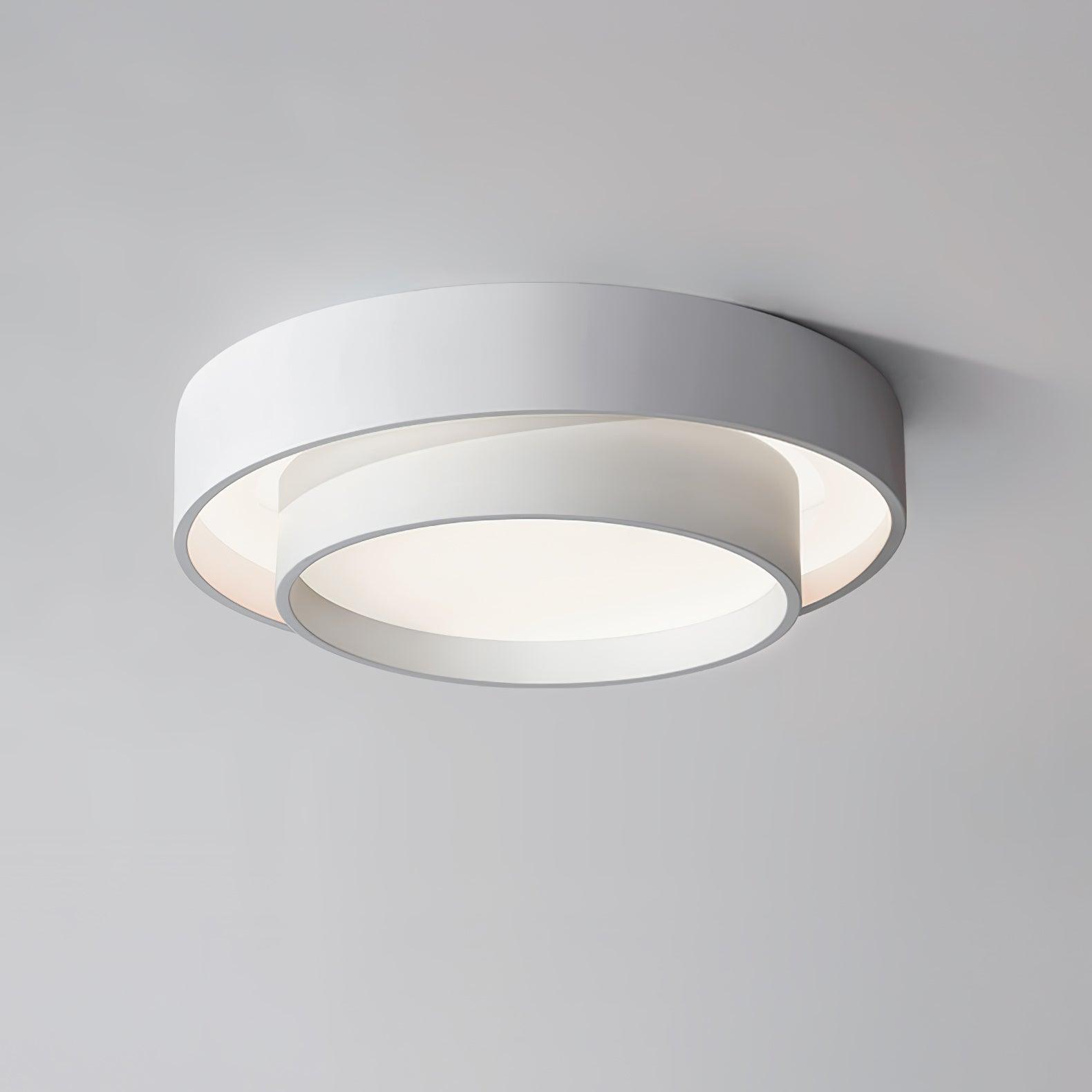 Orina Plafonnier design cylindrique à double anneau