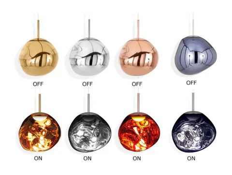 Milo Suspension Moderne en Verre Coloré Irregulier - Neutralighting