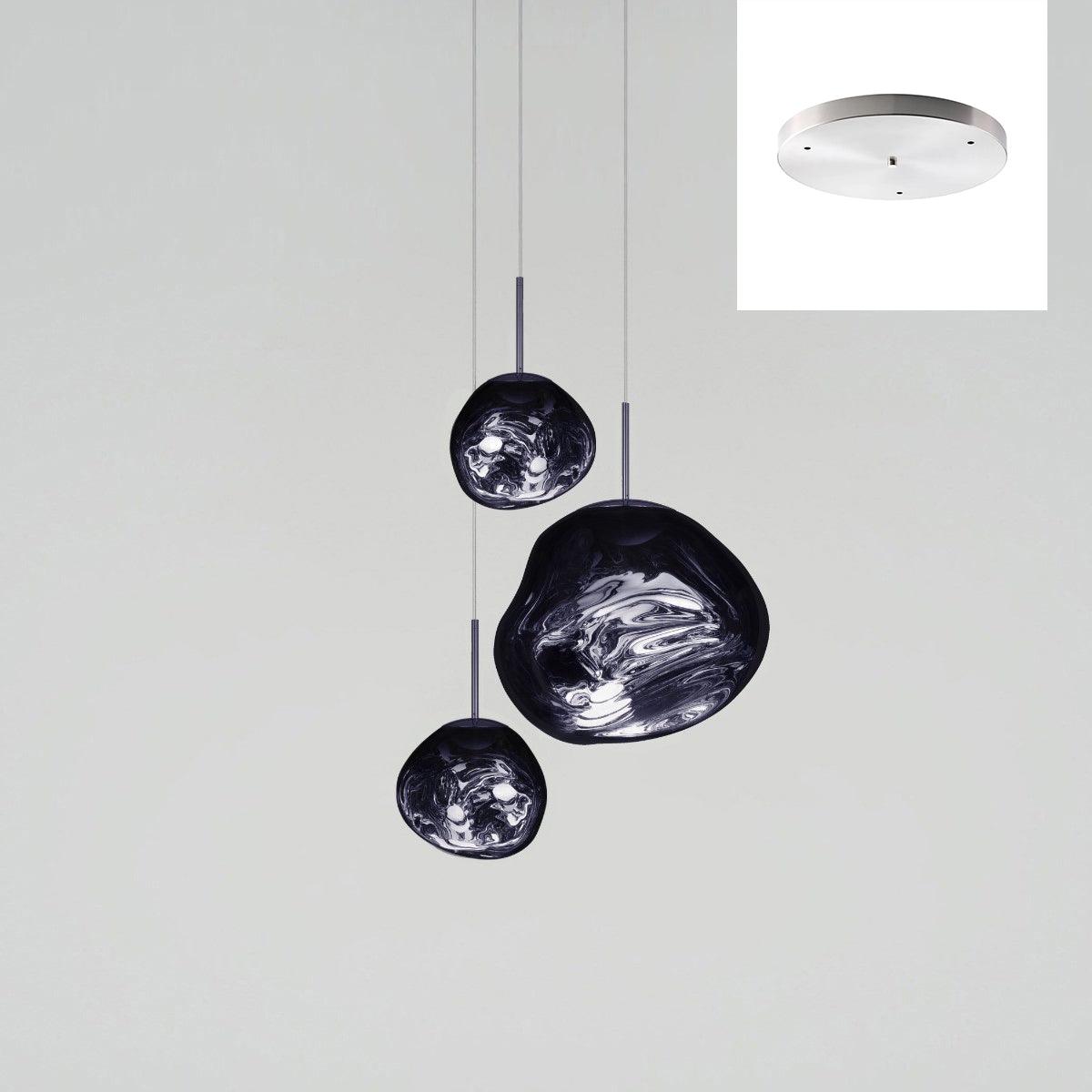 Solara Suspension en Verre Soufflé Cluster Irrégulier Sculptural - Neutralighting