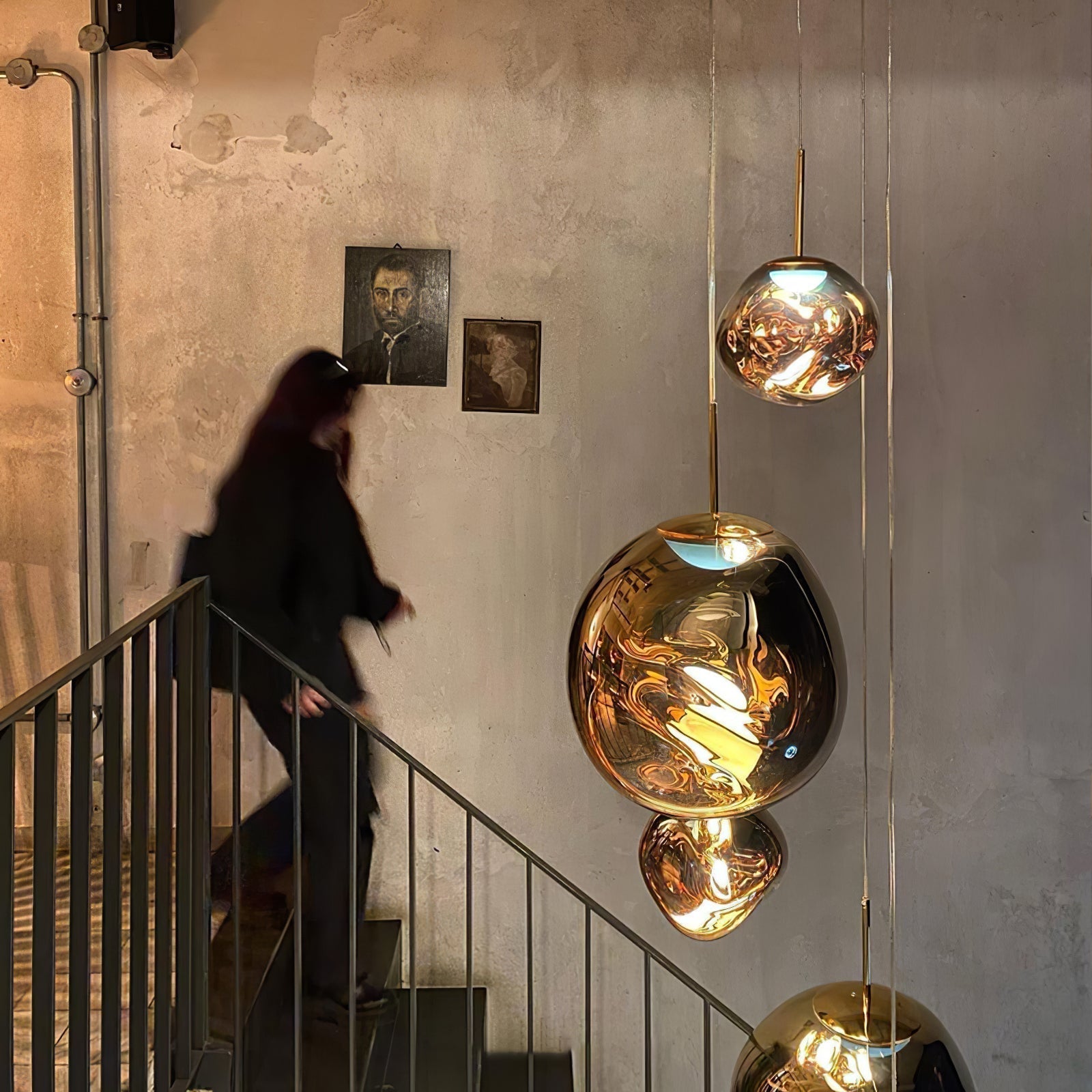 Solara Suspension en Verre Soufflé Cluster Irrégulier Sculptural - Neutralighting
