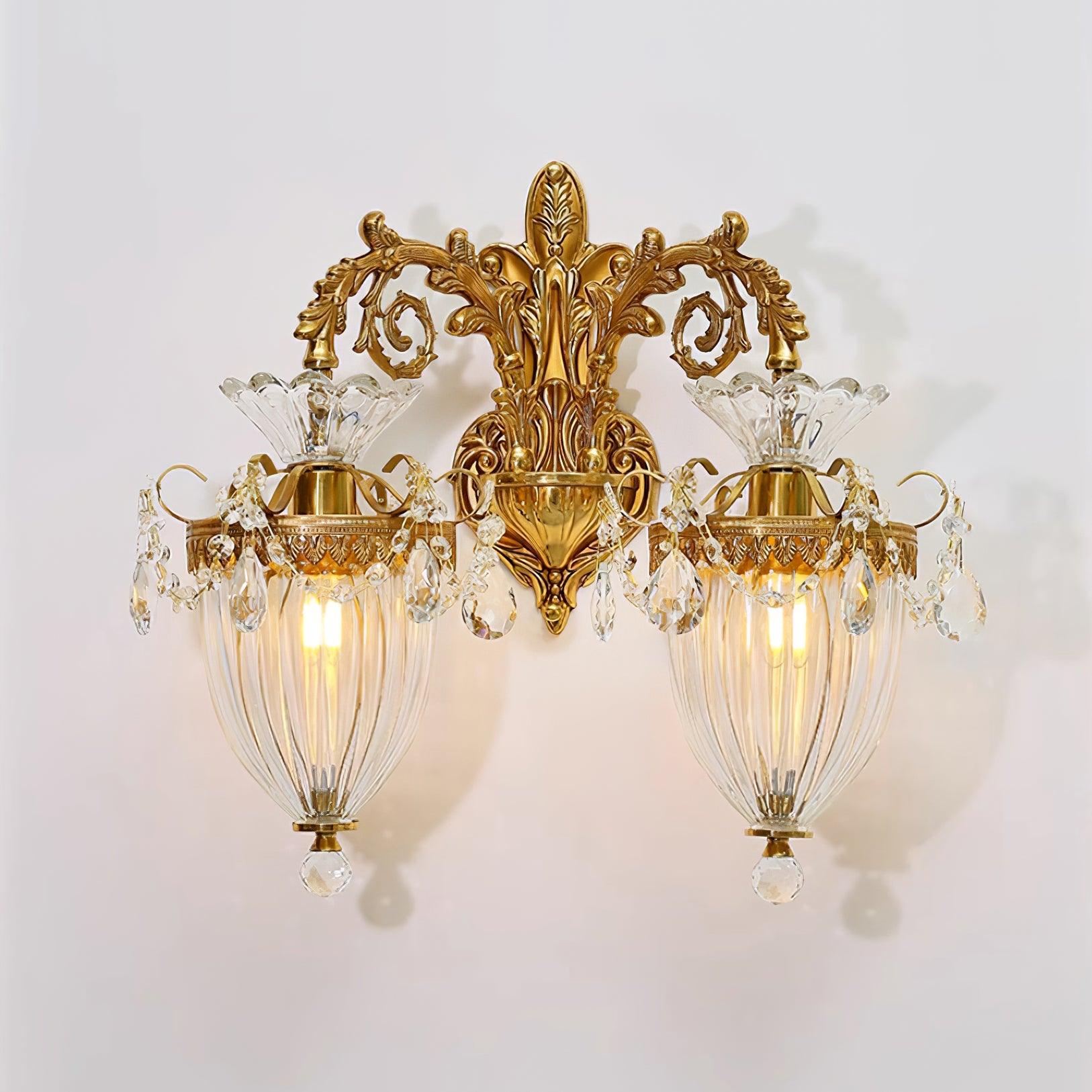 Elosia Lustra Applique Murale Double Dorée Élégante - Neutralighting