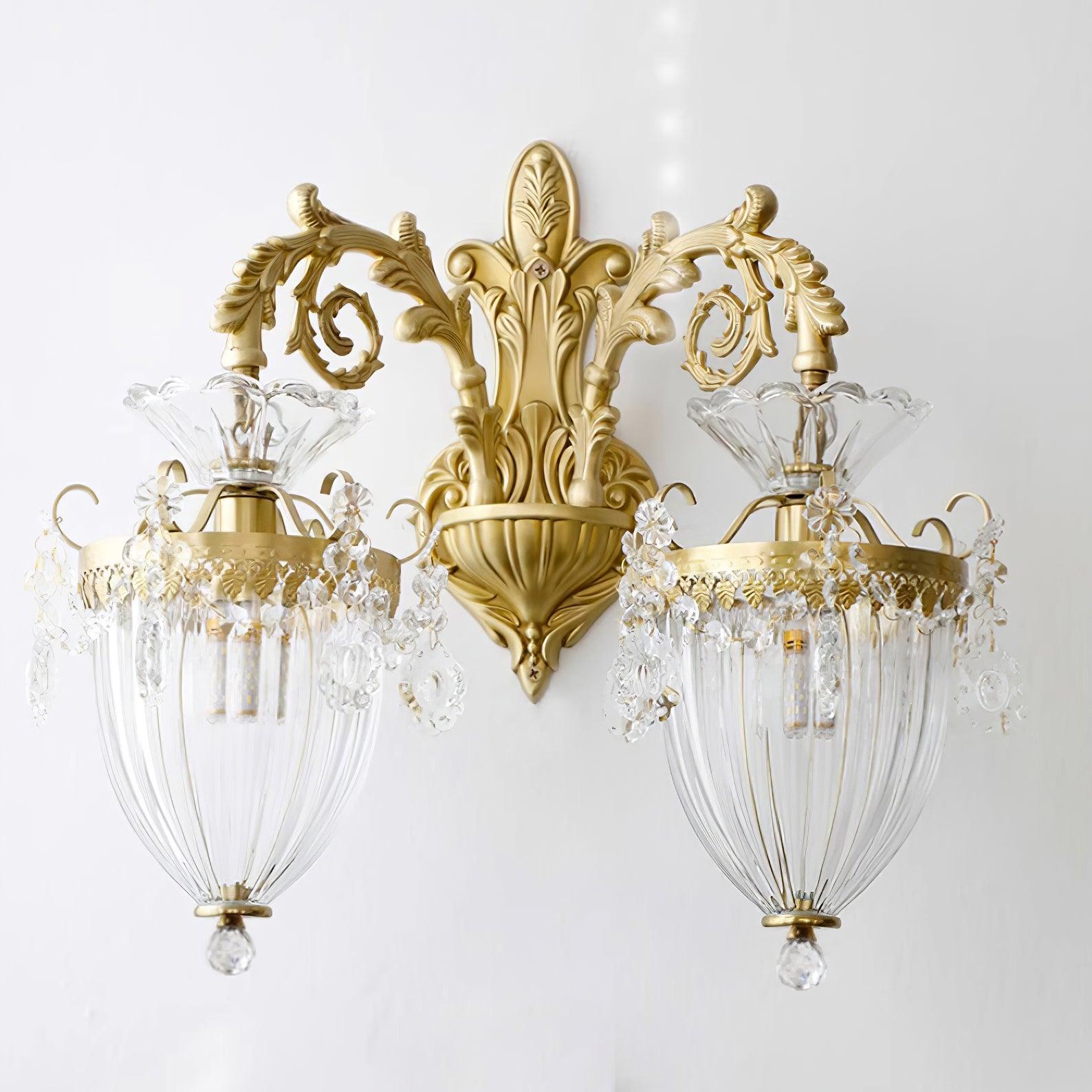 Elosia Lustra Applique Murale Double Dorée Élégante - Neutralighting