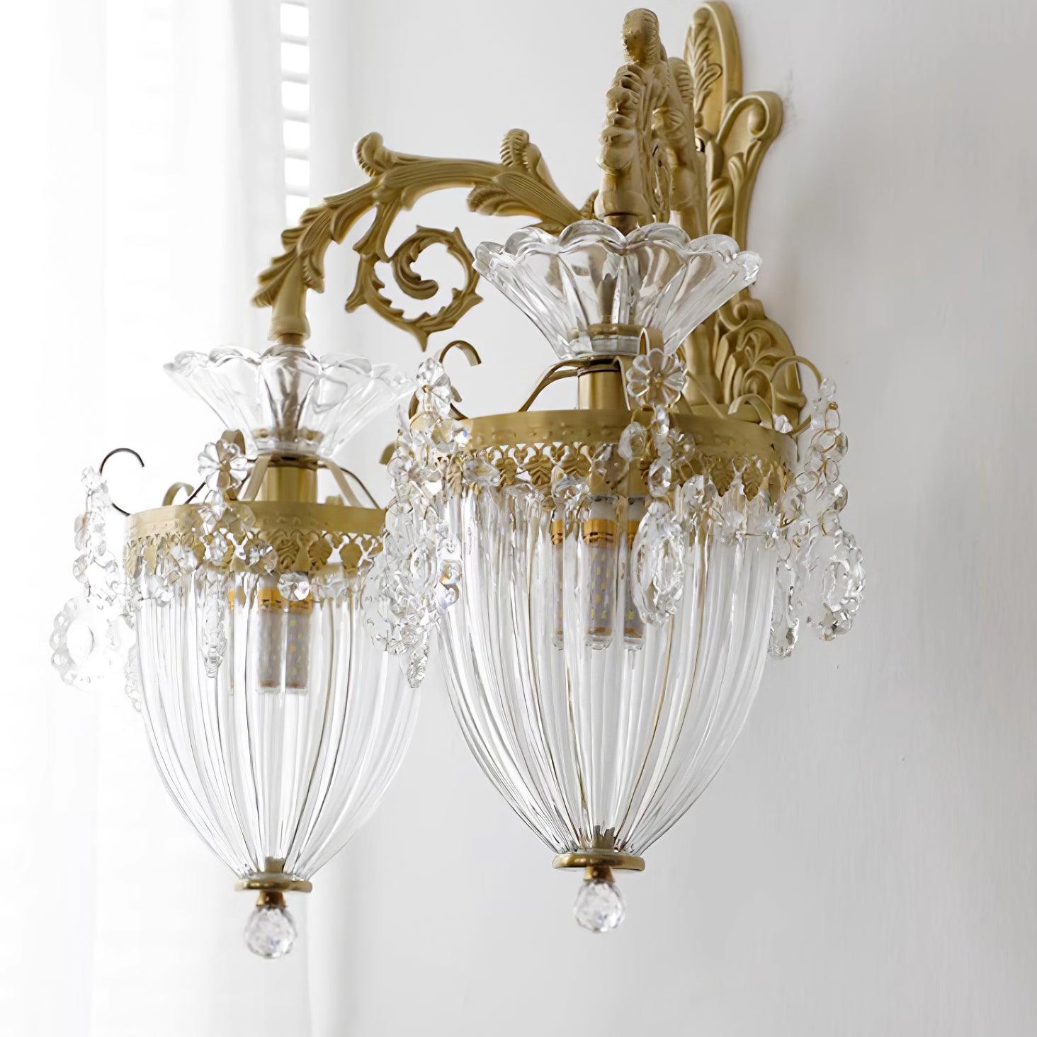 Elosia Lustra Applique Murale Double Dorée Élégante - Neutralighting