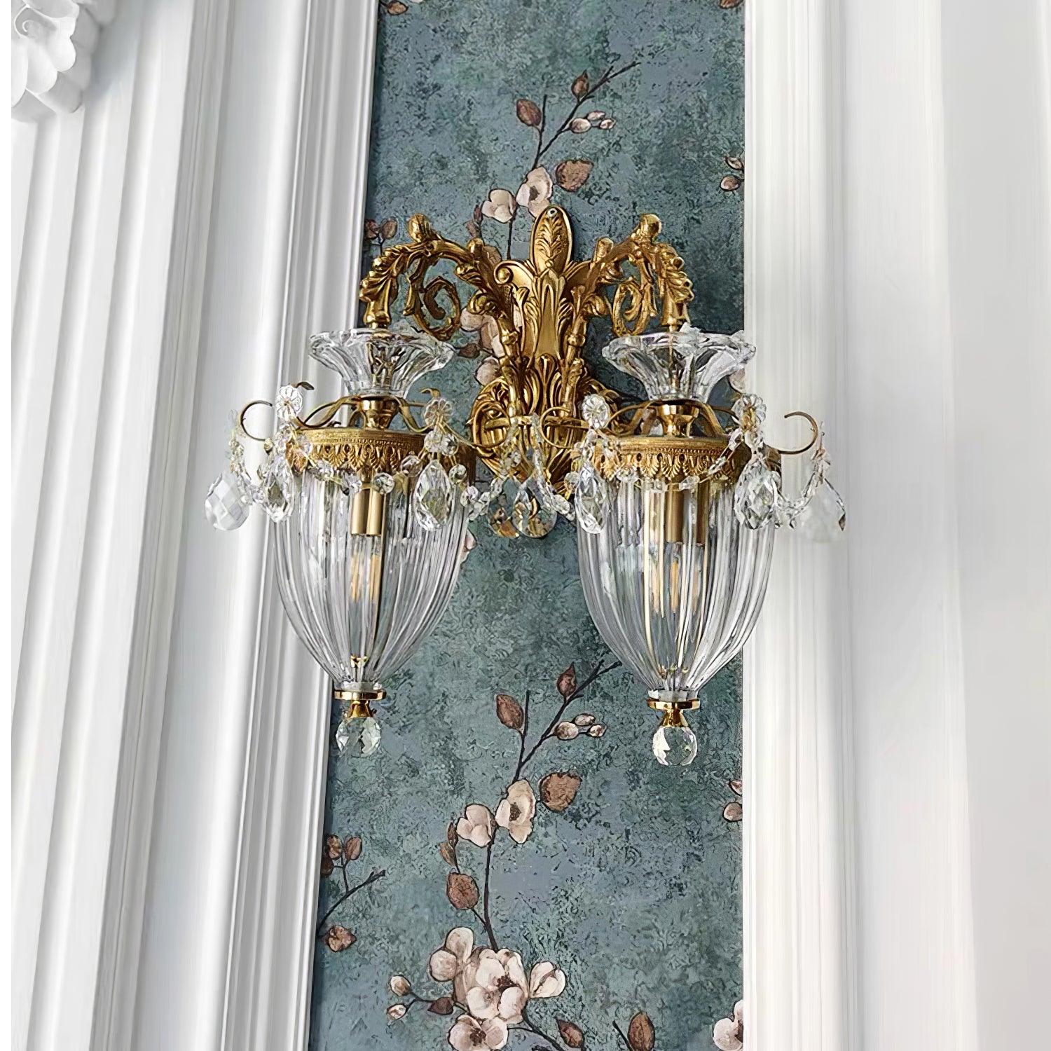 Elosia Lustra Applique Murale Double Dorée Élégante - Neutralighting