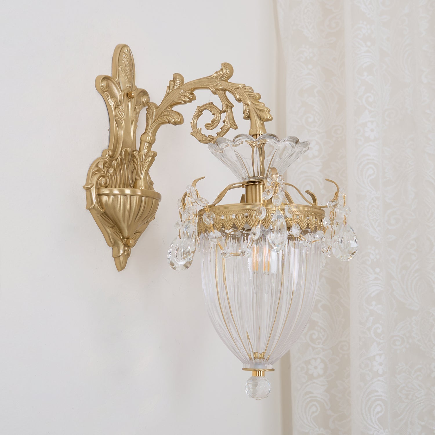 Elosia Lustra Applique Murale Double Dorée Élégante - Neutralighting