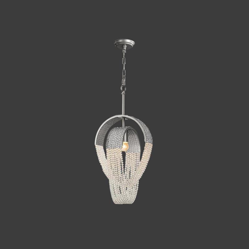 Lustra Chandelier Maille Cristal Doré Cascade Scintillante - Neutralighting