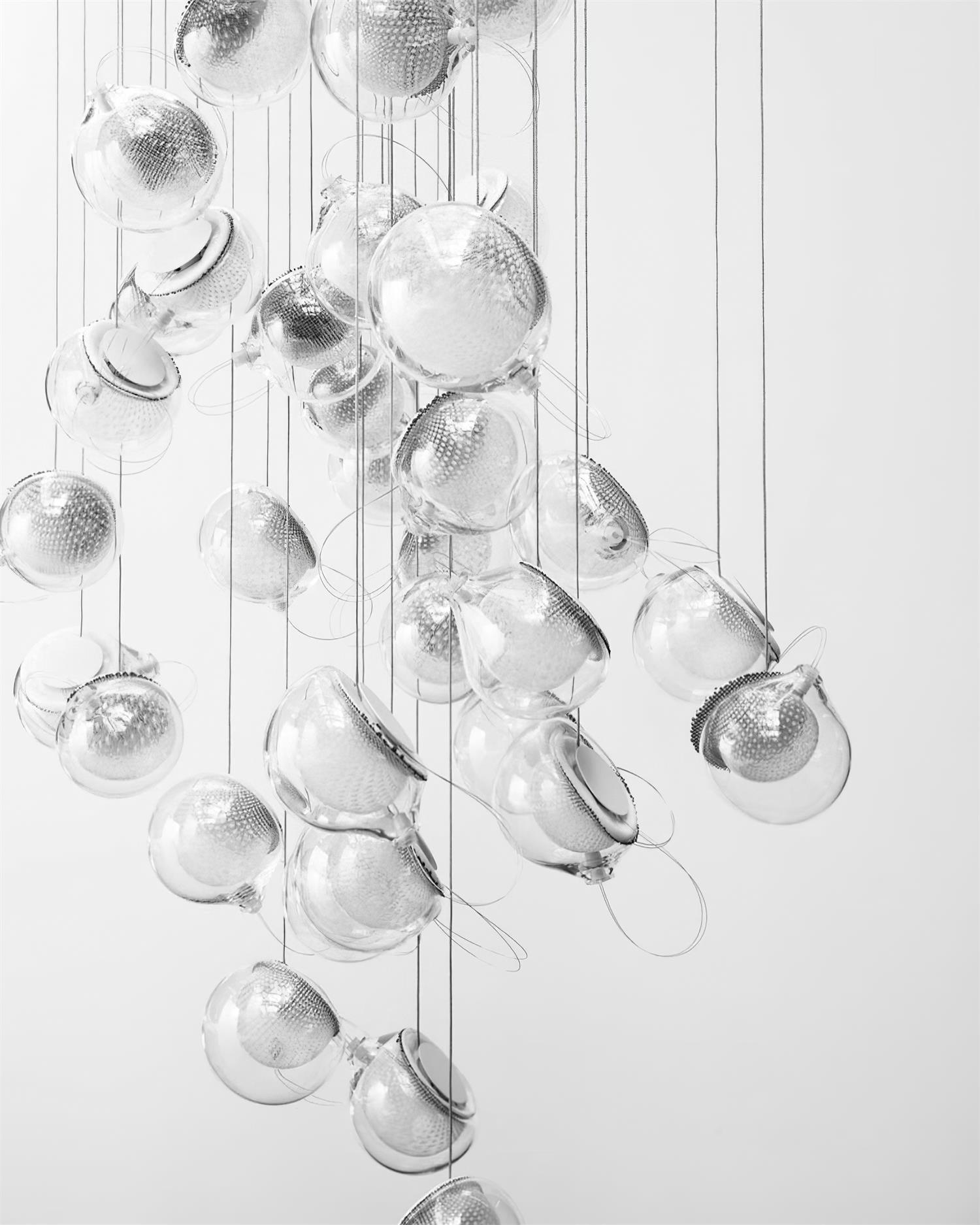Sfera Chandelier Moderne Minimaliste en Verre - Neutralighting