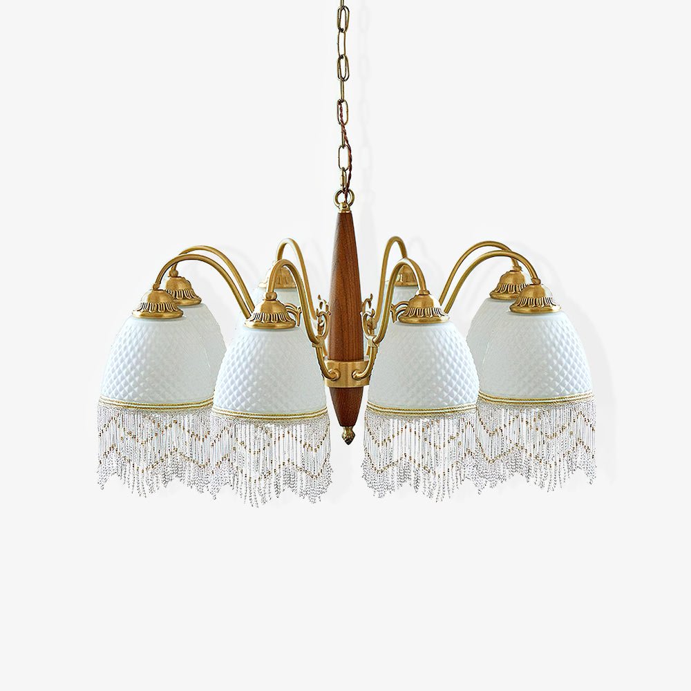 Aurora Chandelier Tassel Glass Vintage - Blowlighting