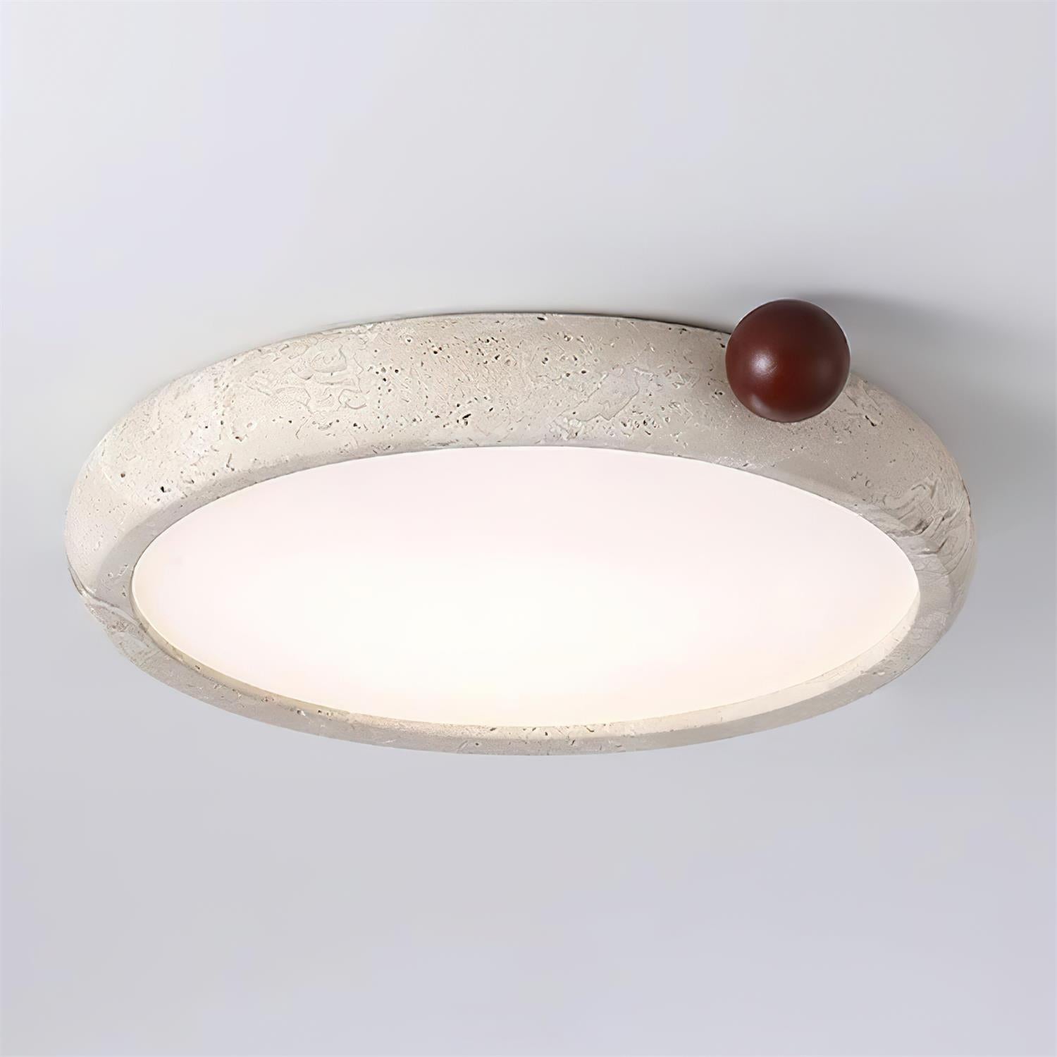Ritta Plafonnier Rond Travertin Mignon - Neutralighting