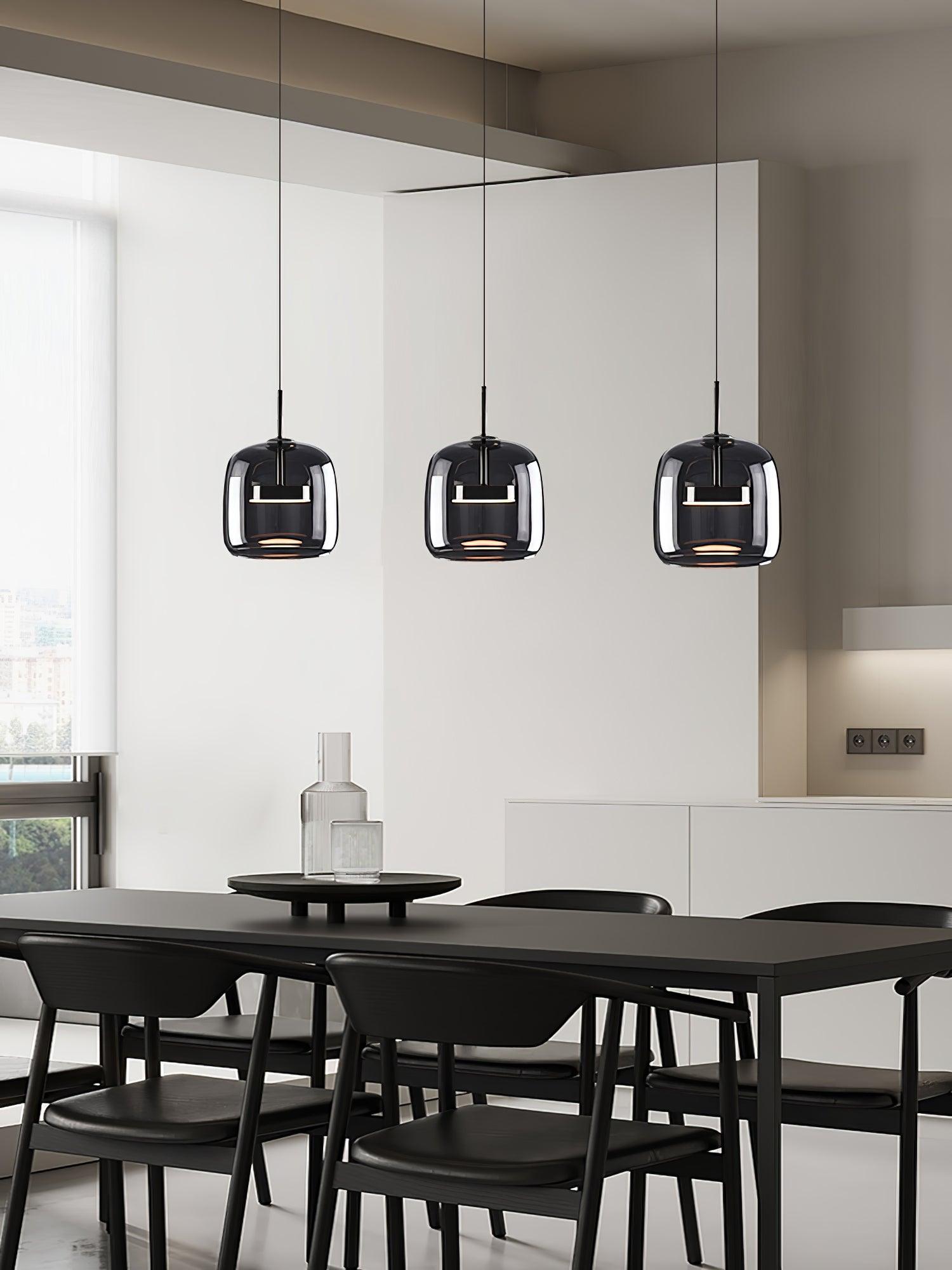 Obsidian Lampe Pendante en Verre Moderne - Neutralighting