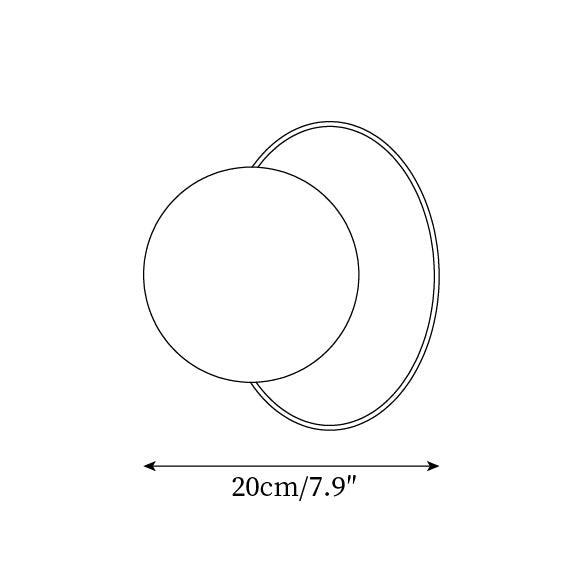 Mia Applique Murale Boule Minimaliste - Neutralighting