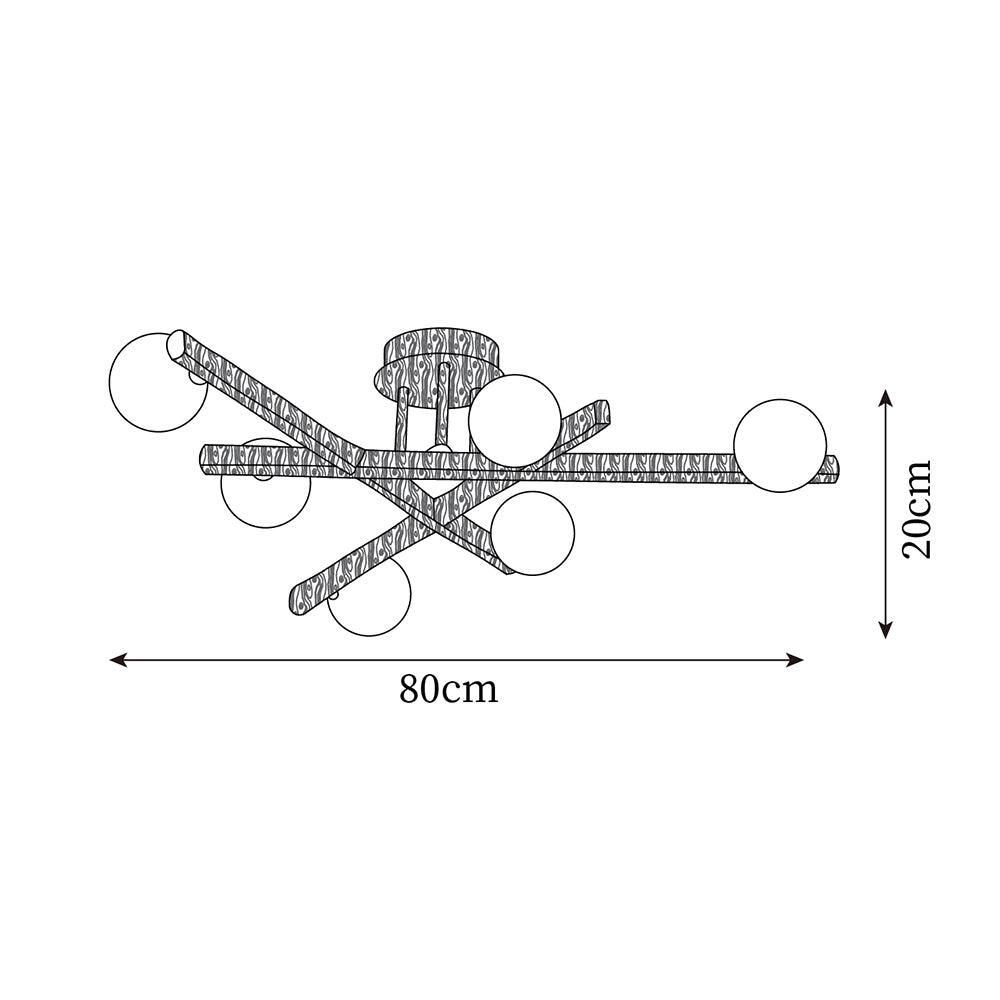 Wooden Plafonnier Branche - Neutralighting