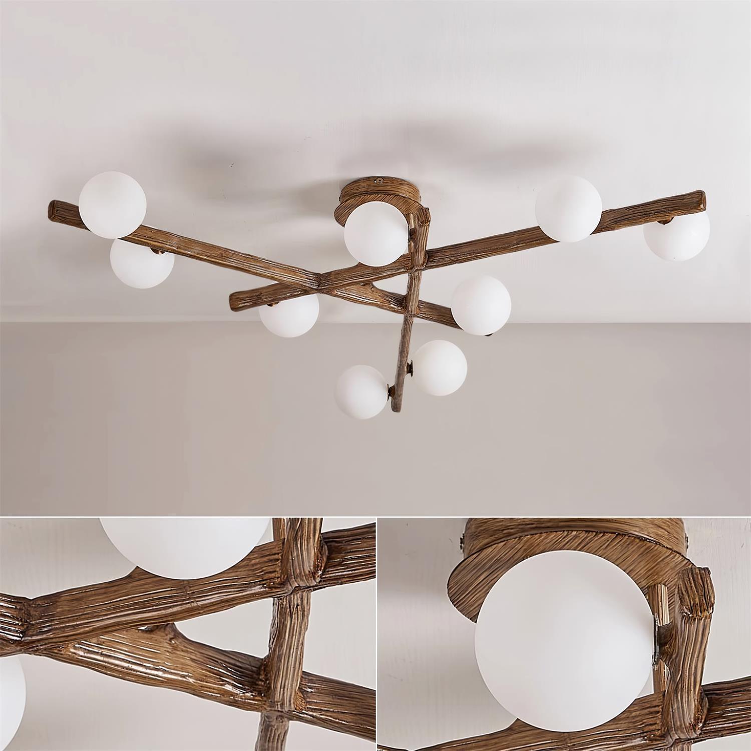 Wooden Plafonnier Branche - Neutralighting