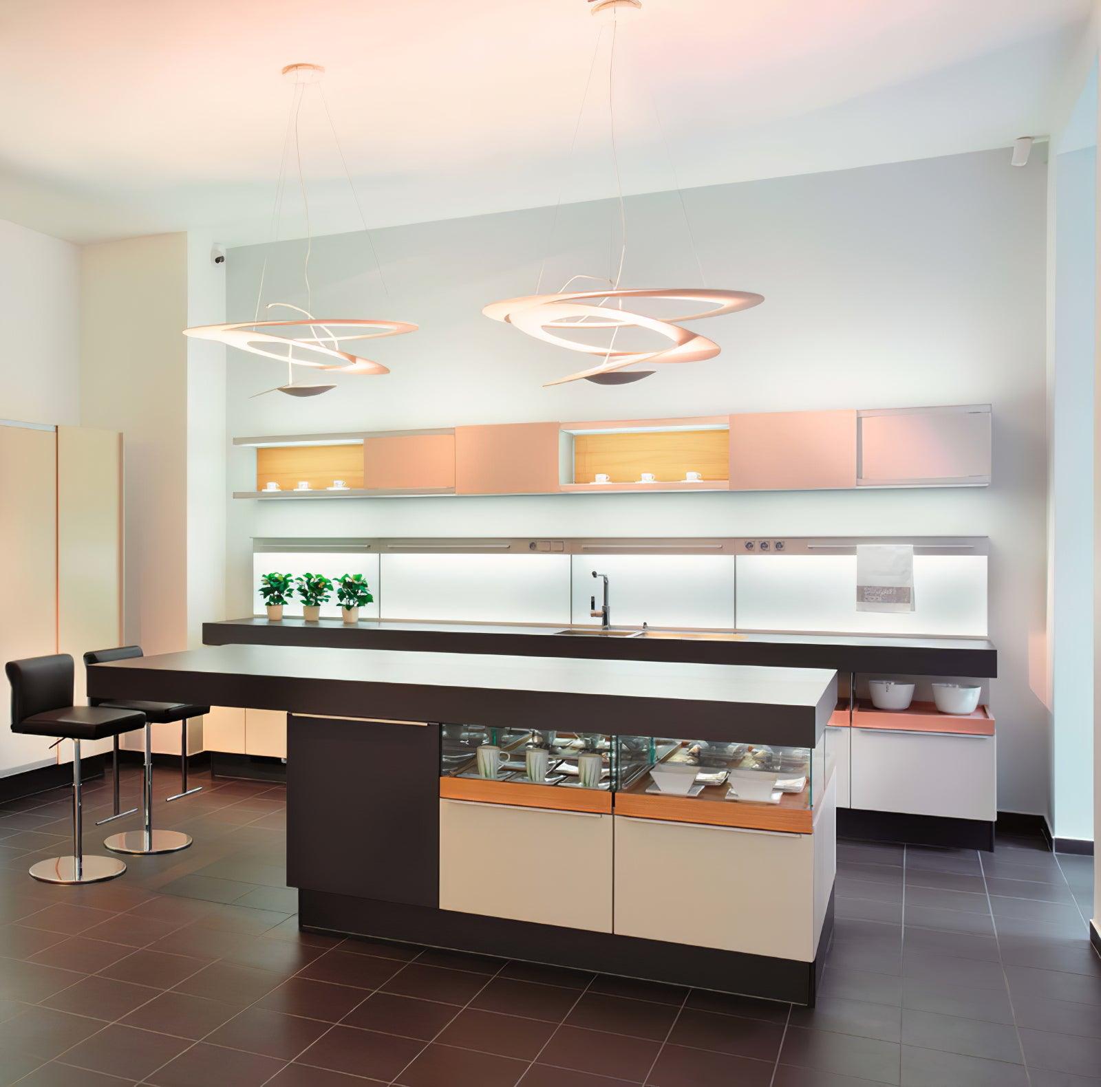 Micro Lustre LED Anneaux Tourbillonnants - Neutralighting