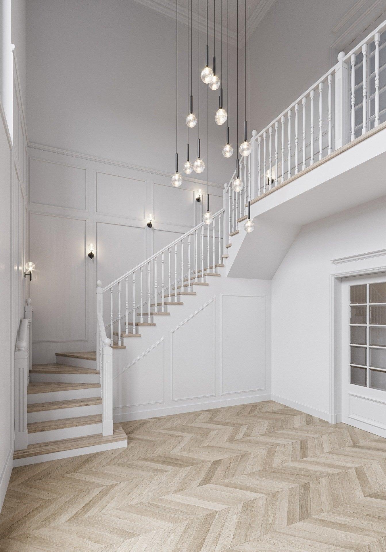 Calyxia Suspension Industrielle Classique en Verre - Neutralighting
