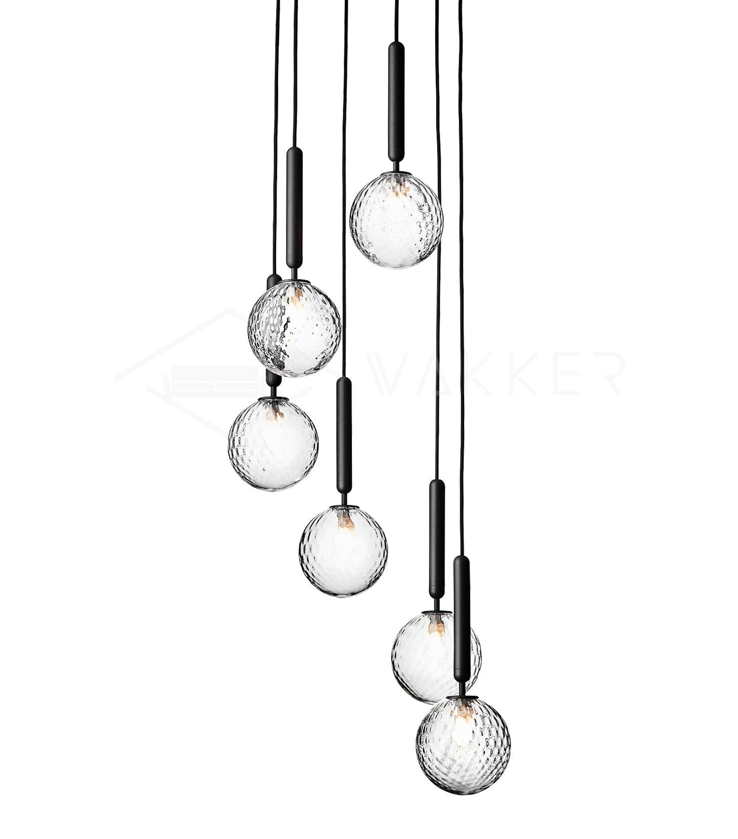 Calyxia Suspension Industrielle Classique en Verre - Neutralighting
