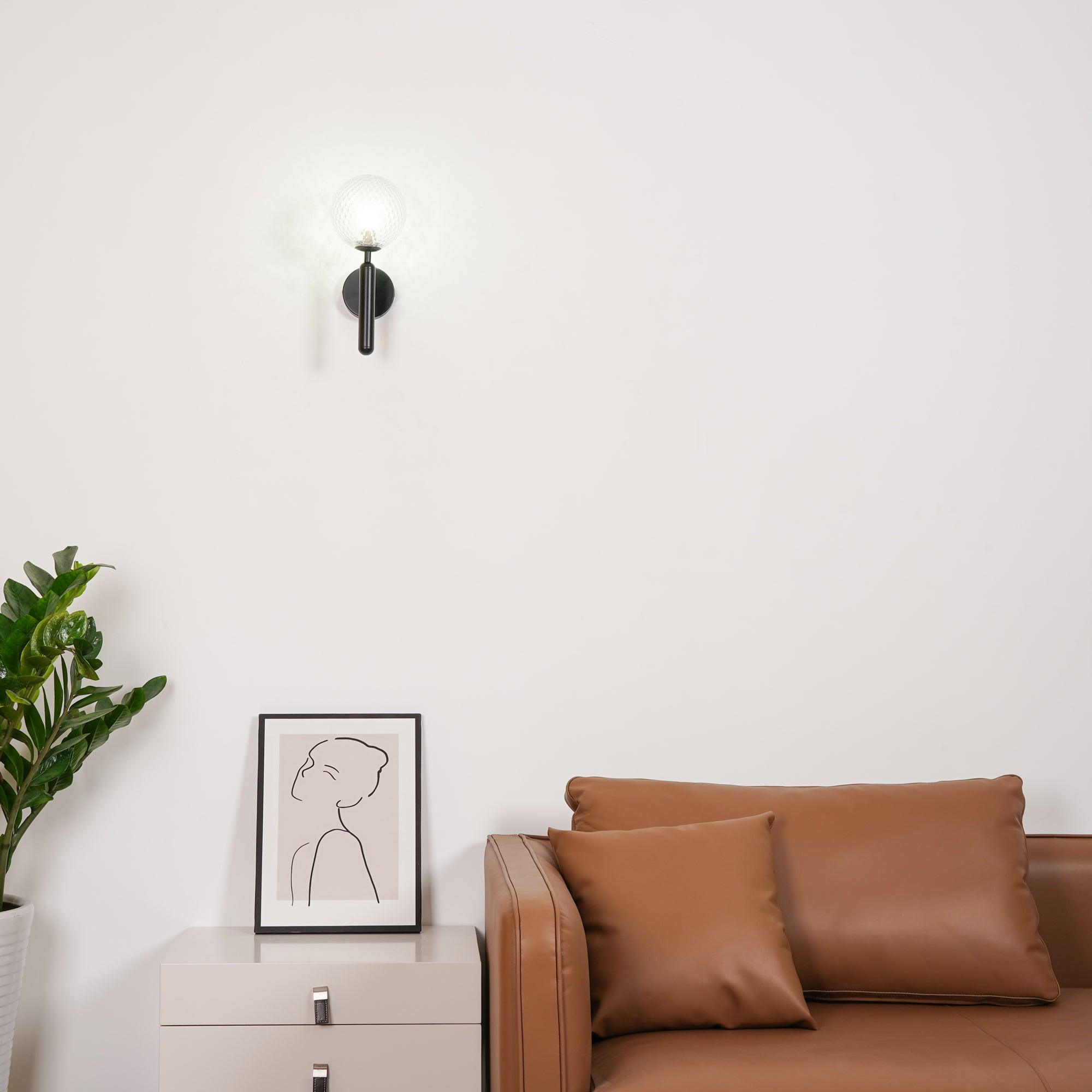 Lustra Wall Lamp Plug In Glass Globe Nordic - Neutralighting