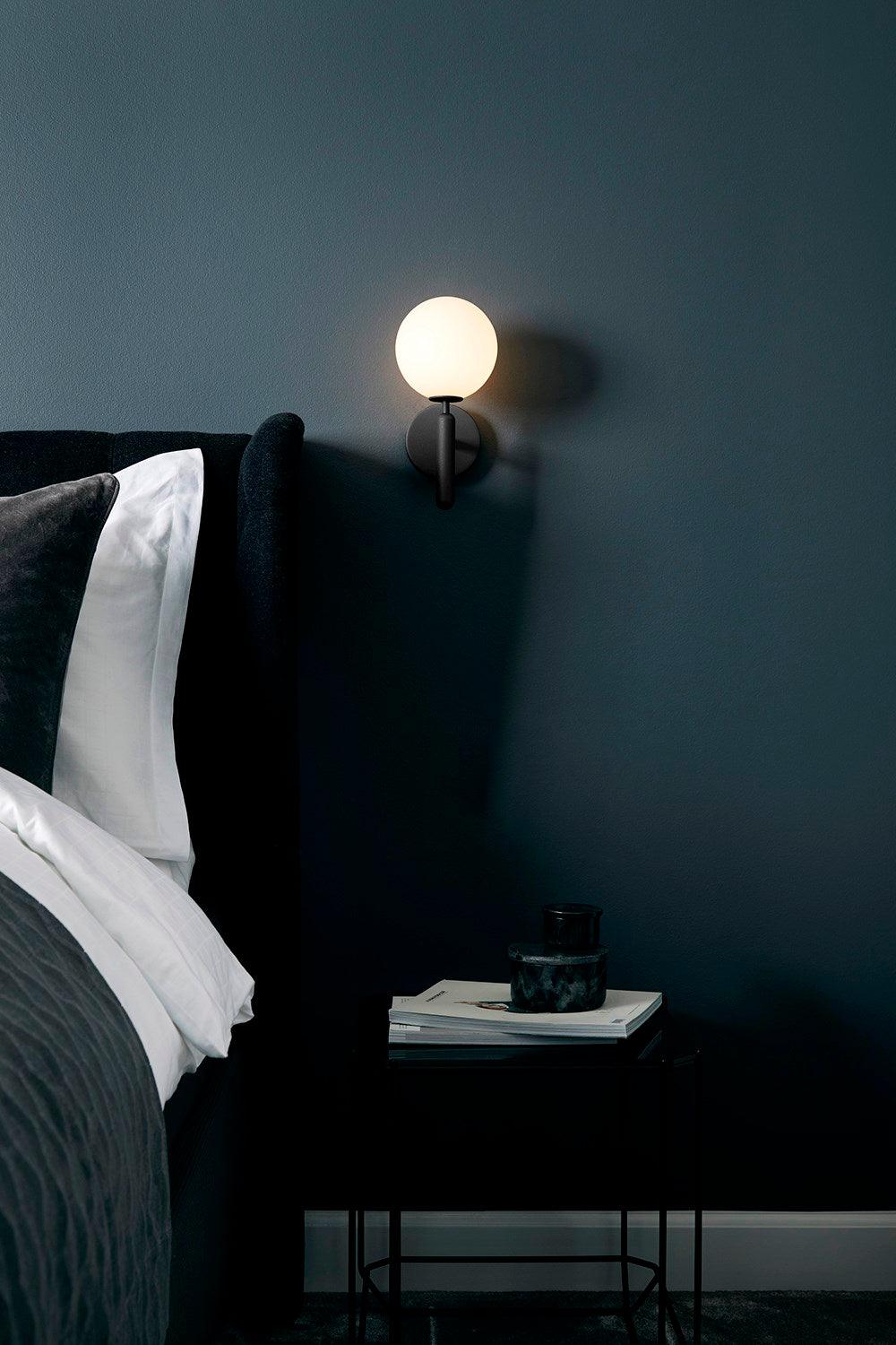 Lustra Wall Lamp Plug In Glass Globe Nordic - Neutralighting
