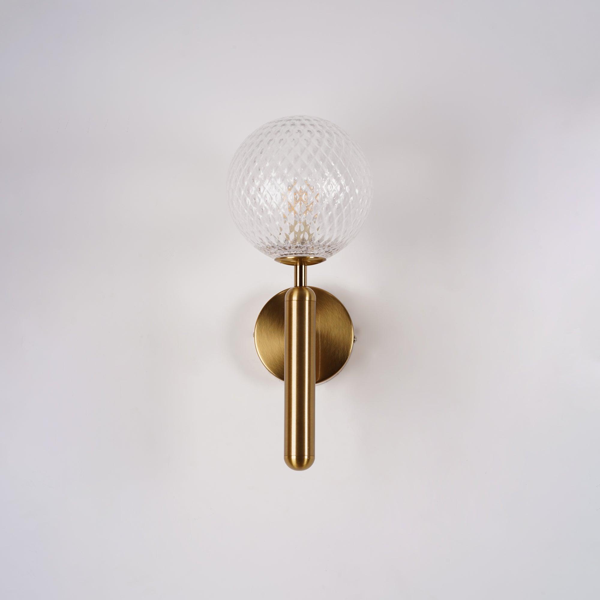 Lustra Wall Lamp Plug In Glass Globe Nordic - Neutralighting