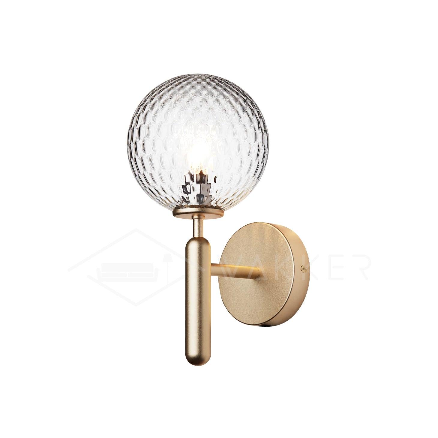 Lustra Wall Lamp Plug In Glass Globe Nordic - Neutralighting