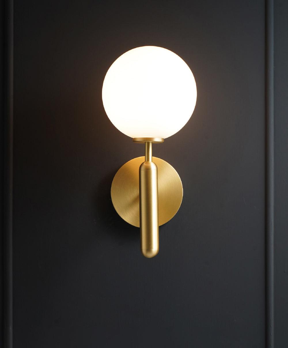 Lustra Wall Lamp Plug In Glass Globe Nordic - Neutralighting