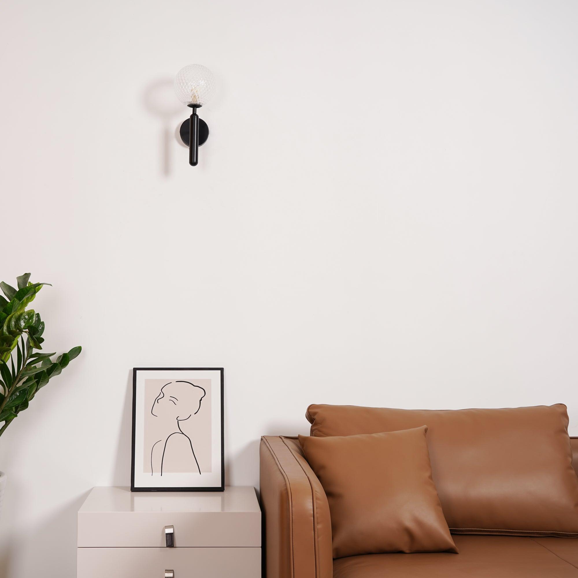Lustra Wall Lamp Plug In Glass Globe Nordic - Neutralighting