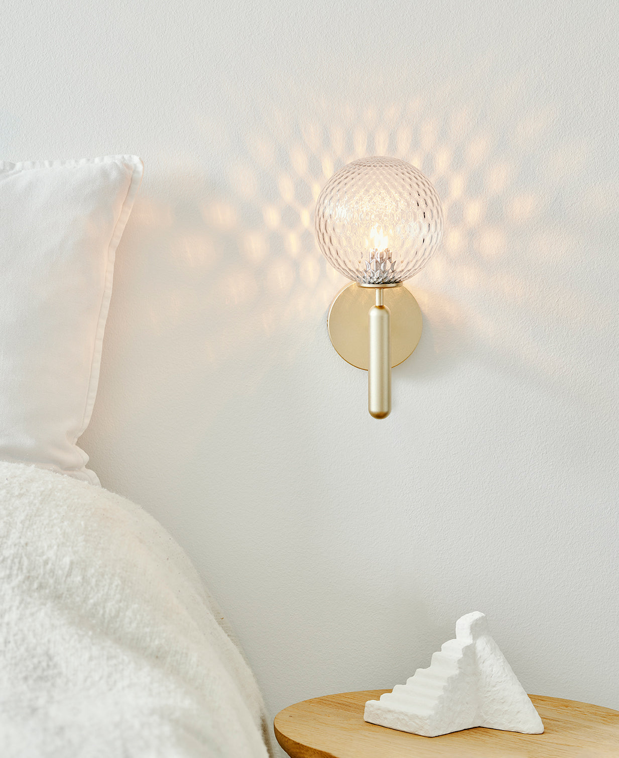 Lustra Wall Lamp Plug In Glass Globe Nordic - Neutralighting