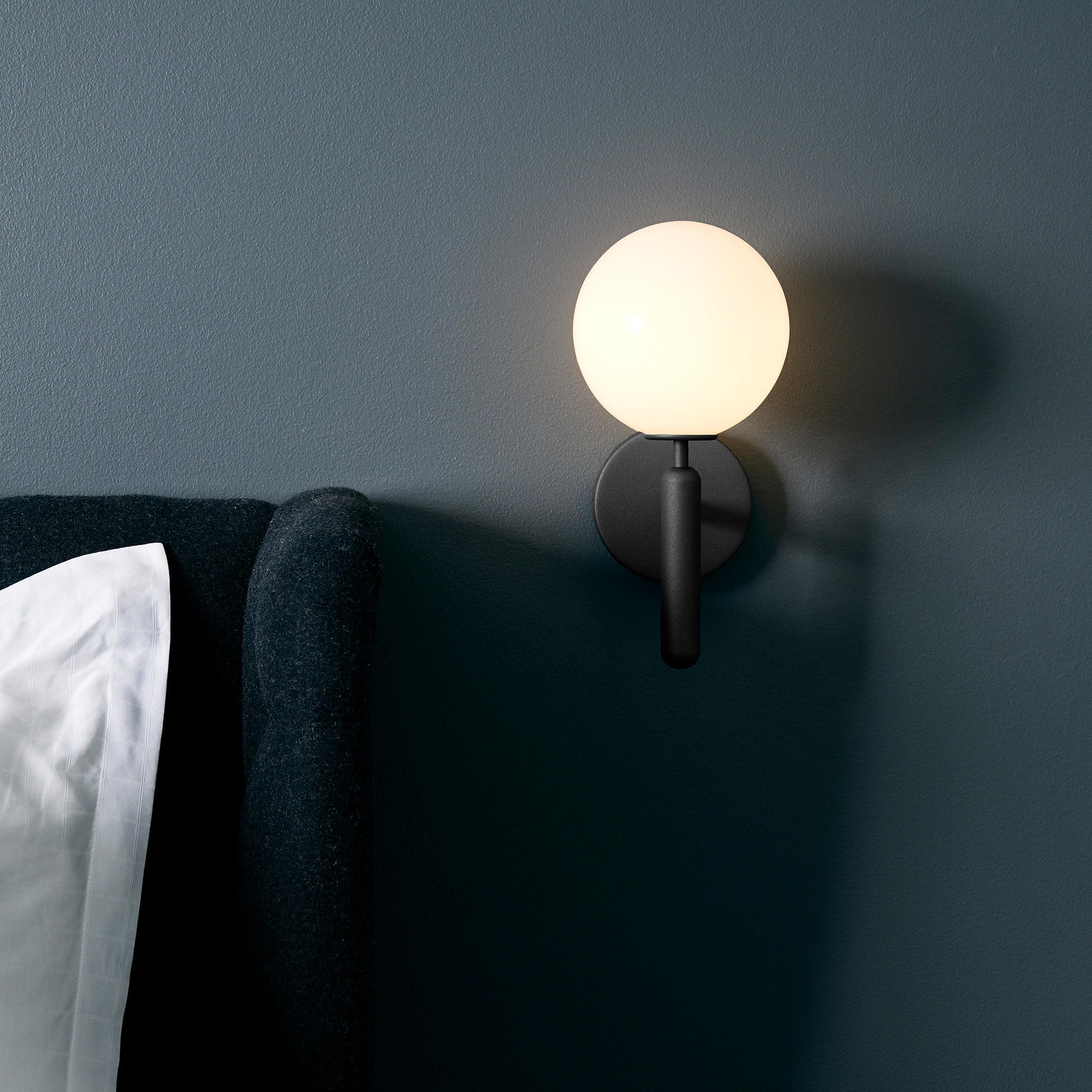 Lustra Wall Lamp Plug In Glass Globe Nordic - Neutralighting