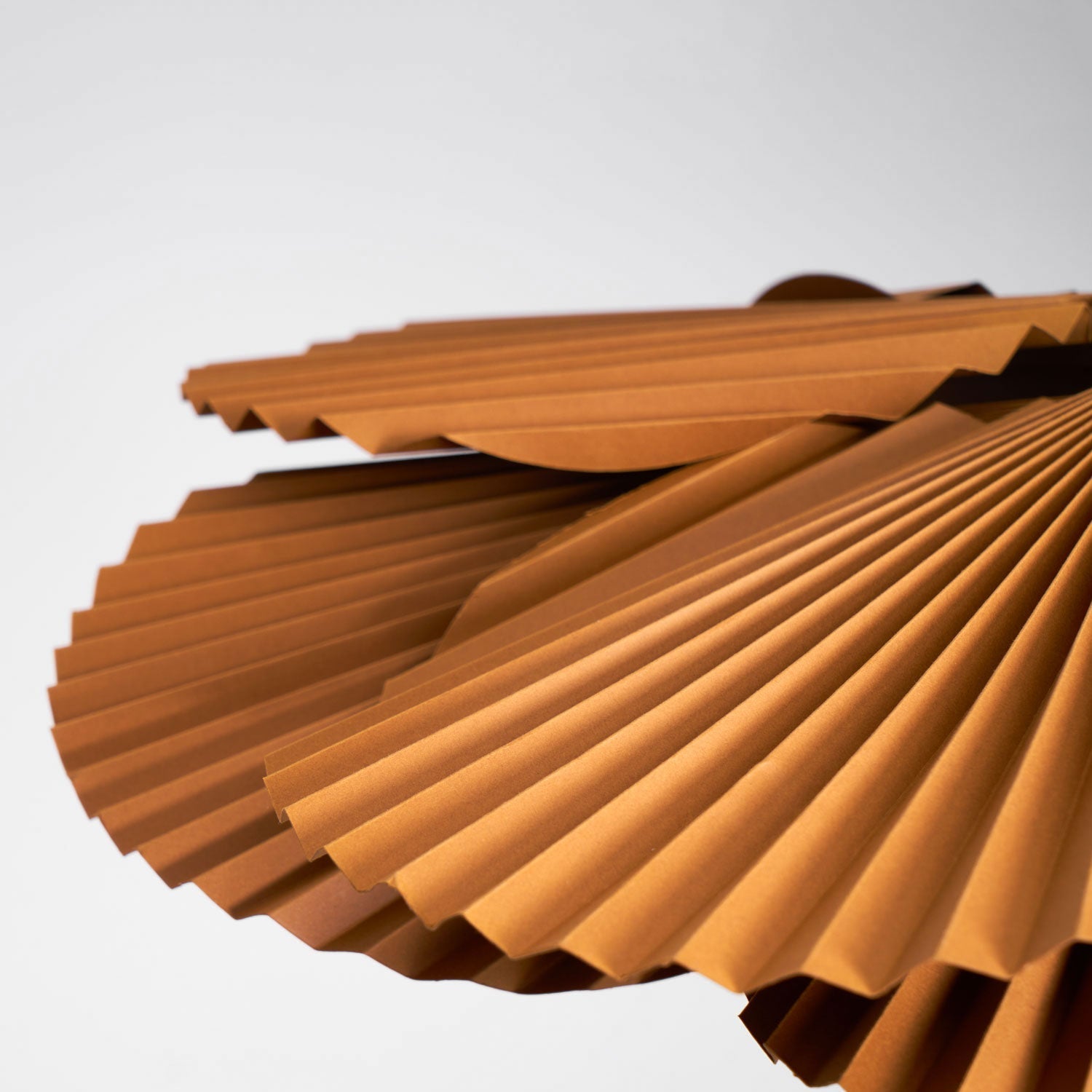 Pendant Lampe Avec Abat-jour Pétale en Papier Kraft Plissé Ambiance Chaleureuse - Neutralighting