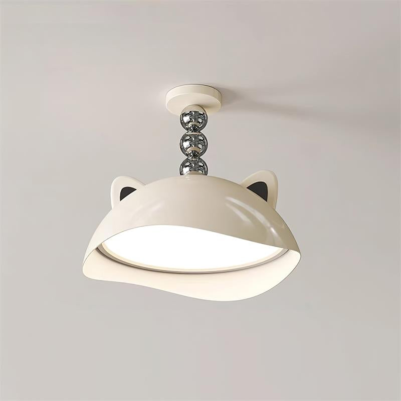 Miki Plafonnier Chat Oreilles Sphère Accent Ludique Moderne - Neutralighting