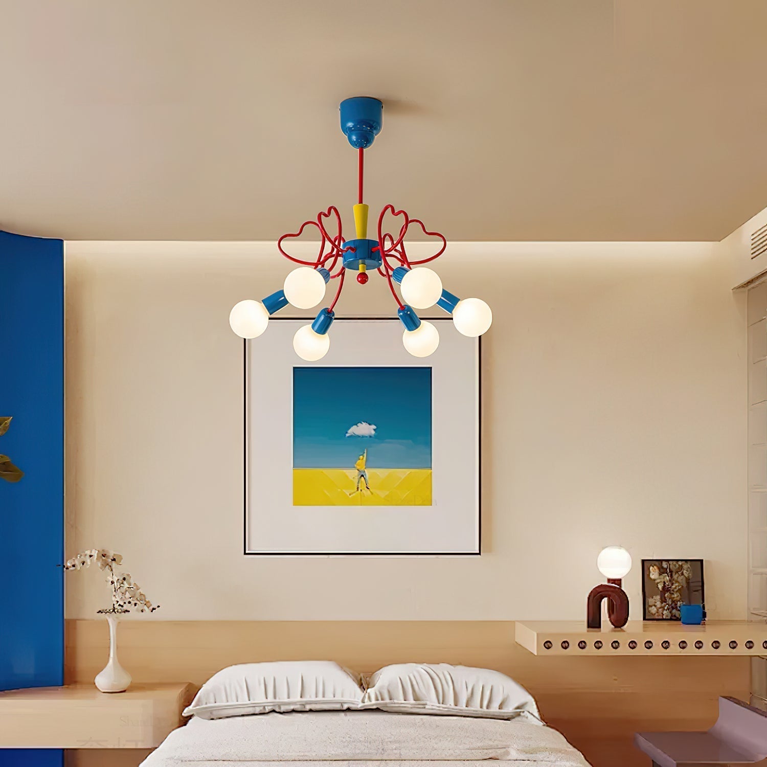 Virelli Lustre Bras en Forme de Cœur Colorés Ludiques Artistiques - Neutralighting