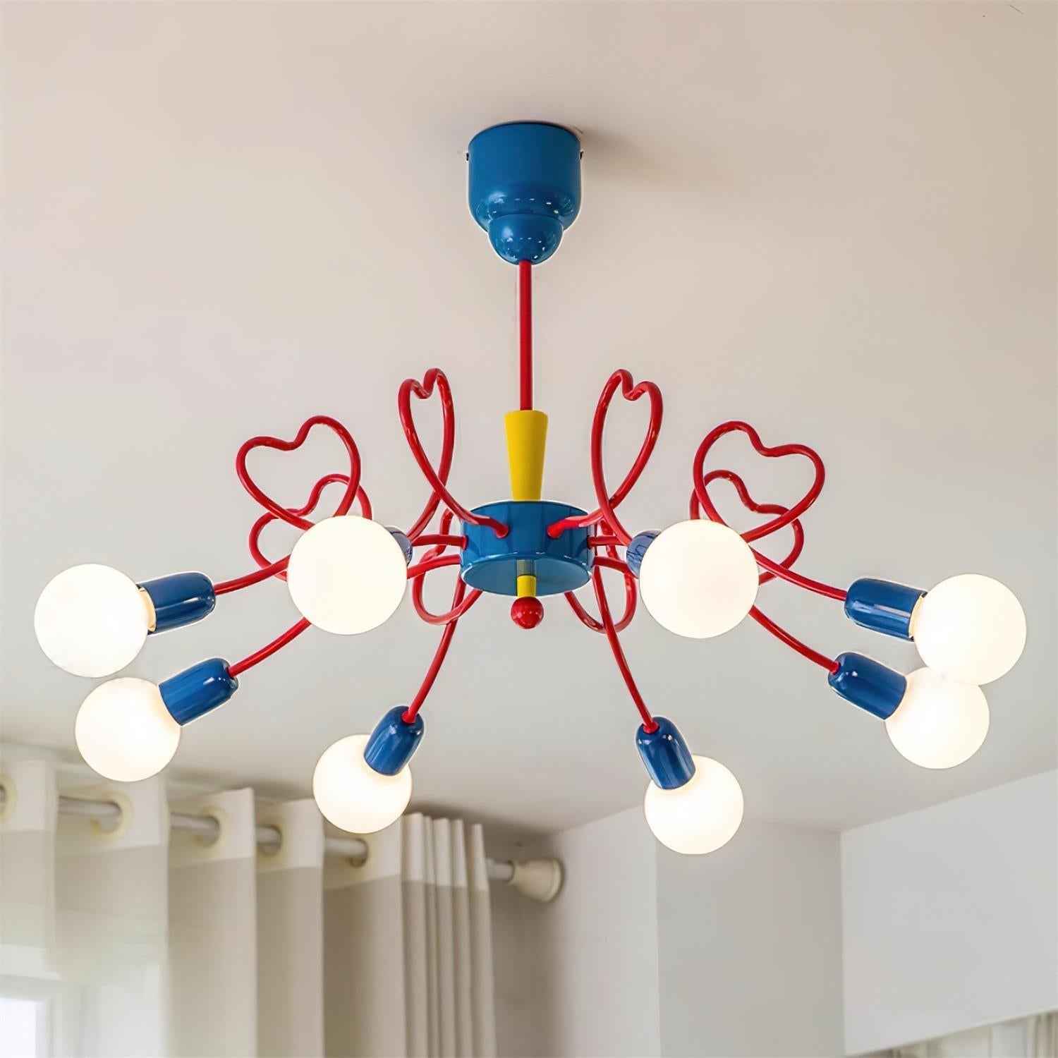 Virelli Lustre Bras en Forme de Cœur Colorés Ludiques Artistiques - Neutralighting