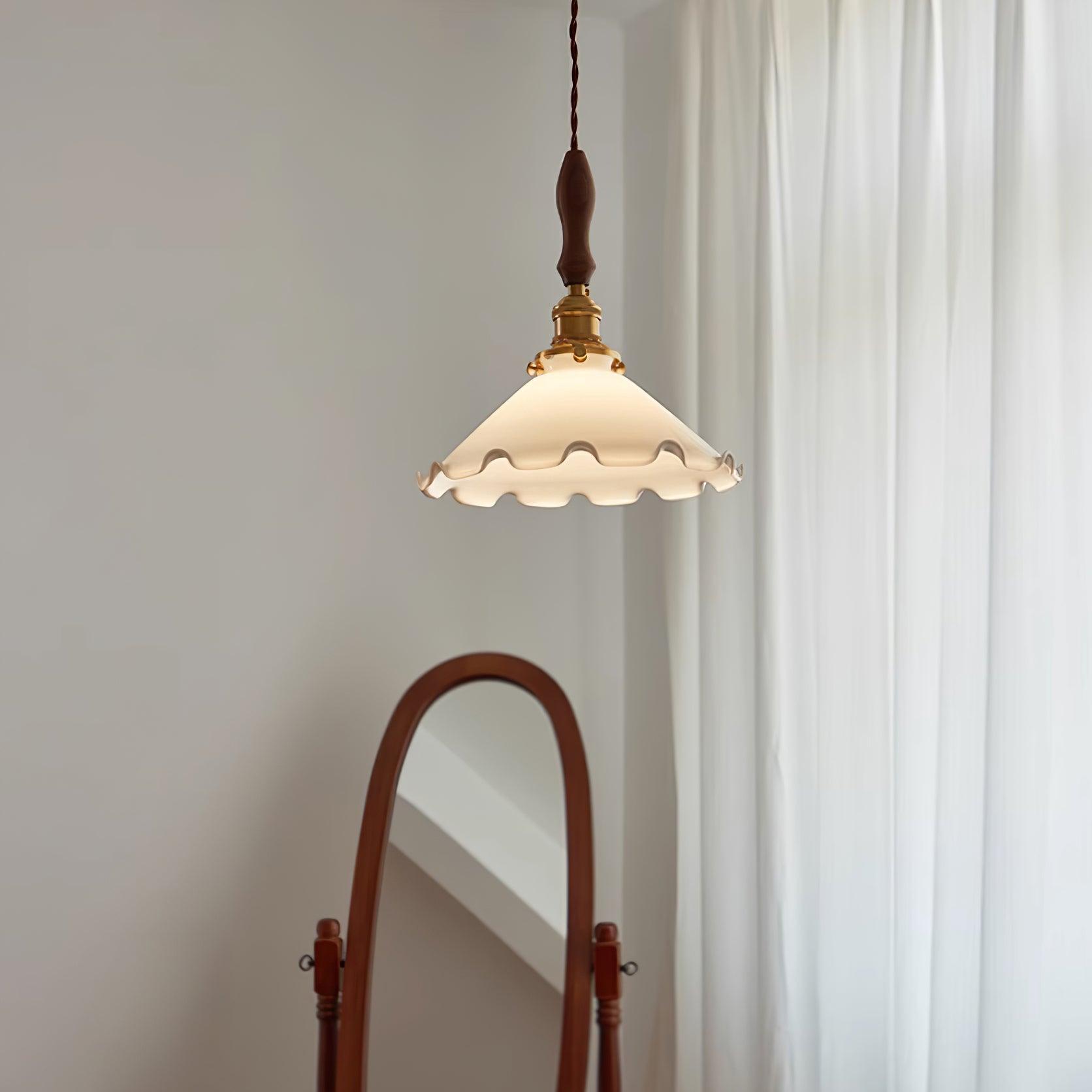 Milky Suspension Fleur en Verre Volant Organique - Neutralighting