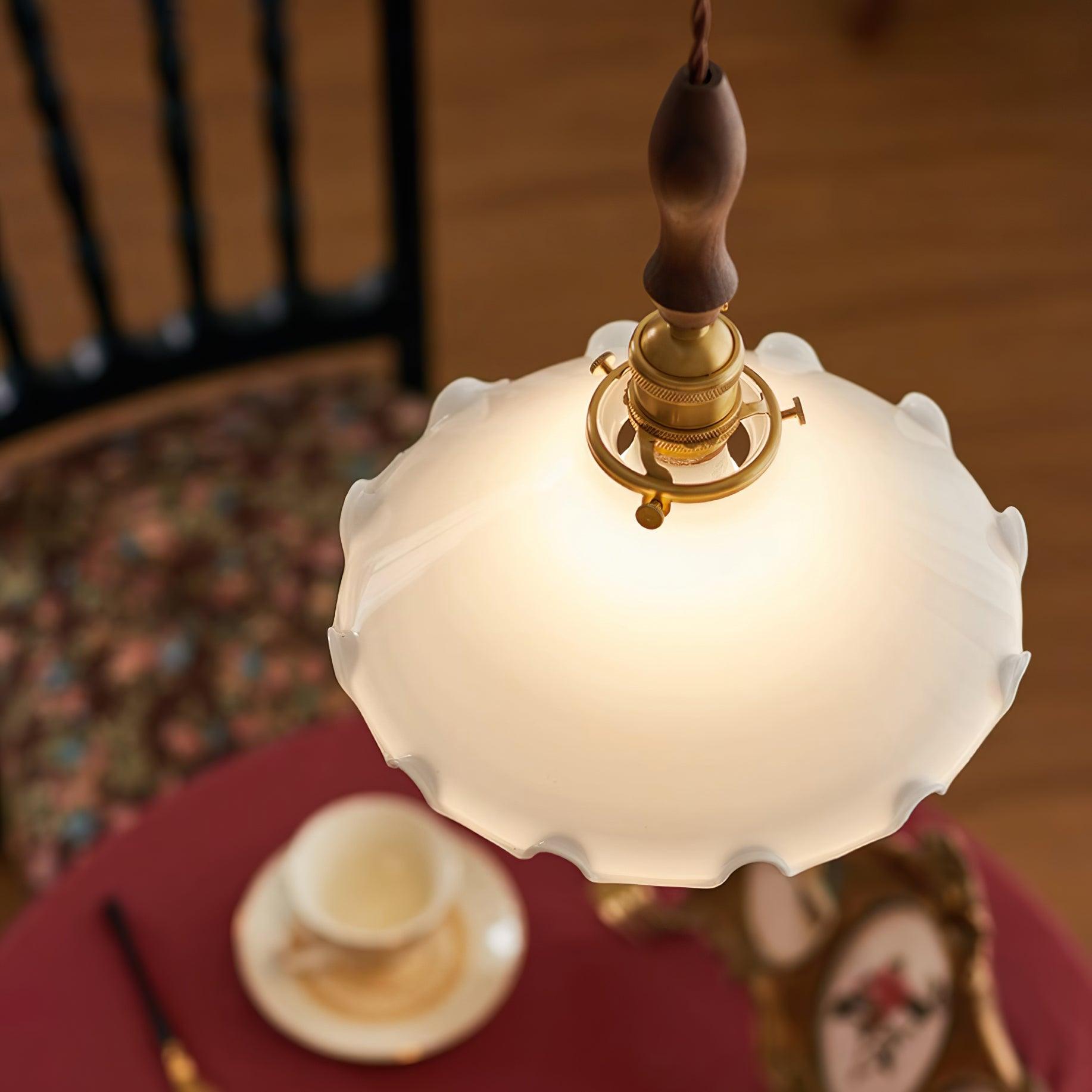 Milky Suspension Fleur en Verre Volant Organique - Neutralighting