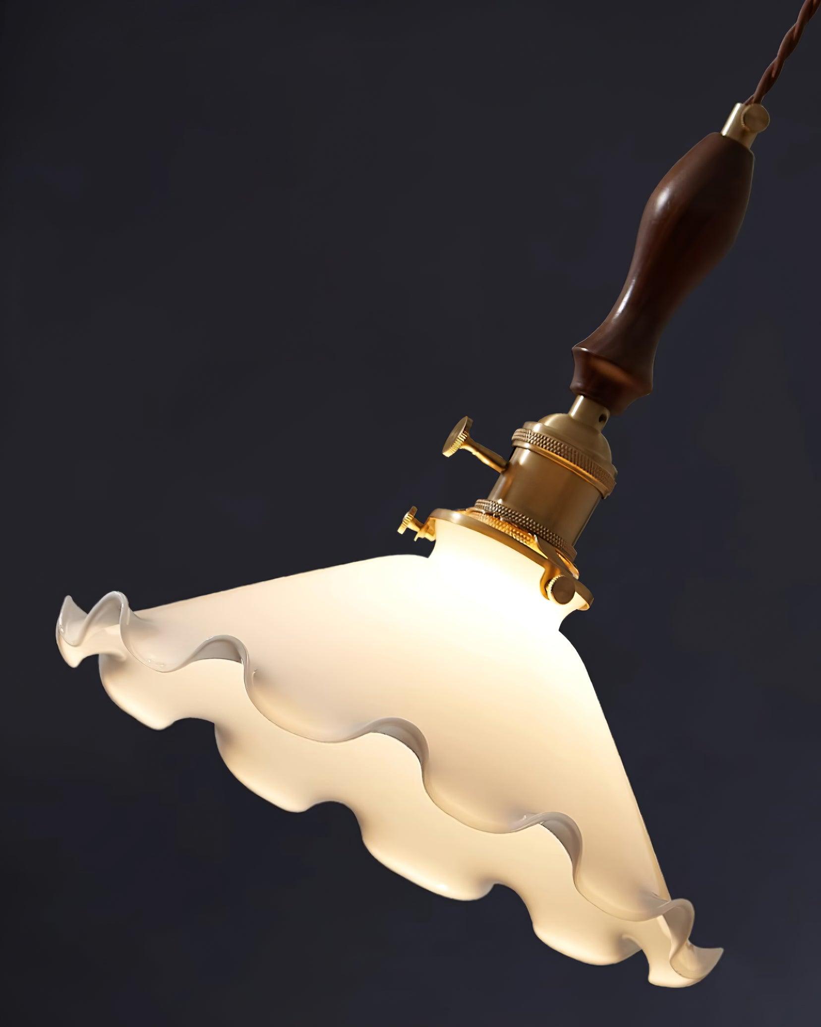 Milky Suspension Fleur en Verre Volant Organique - Neutralighting