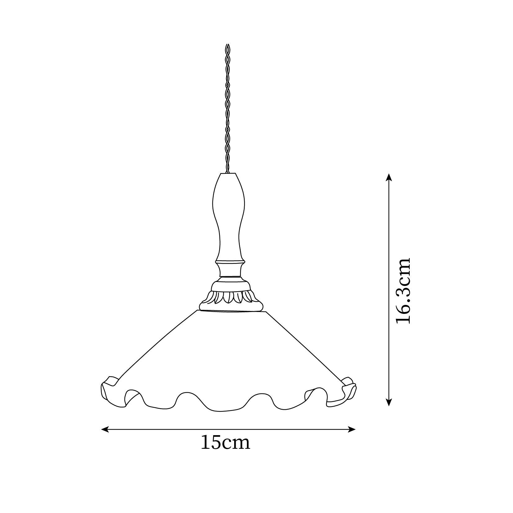 Milky Suspension Fleur en Verre Volant Organique - Neutralighting