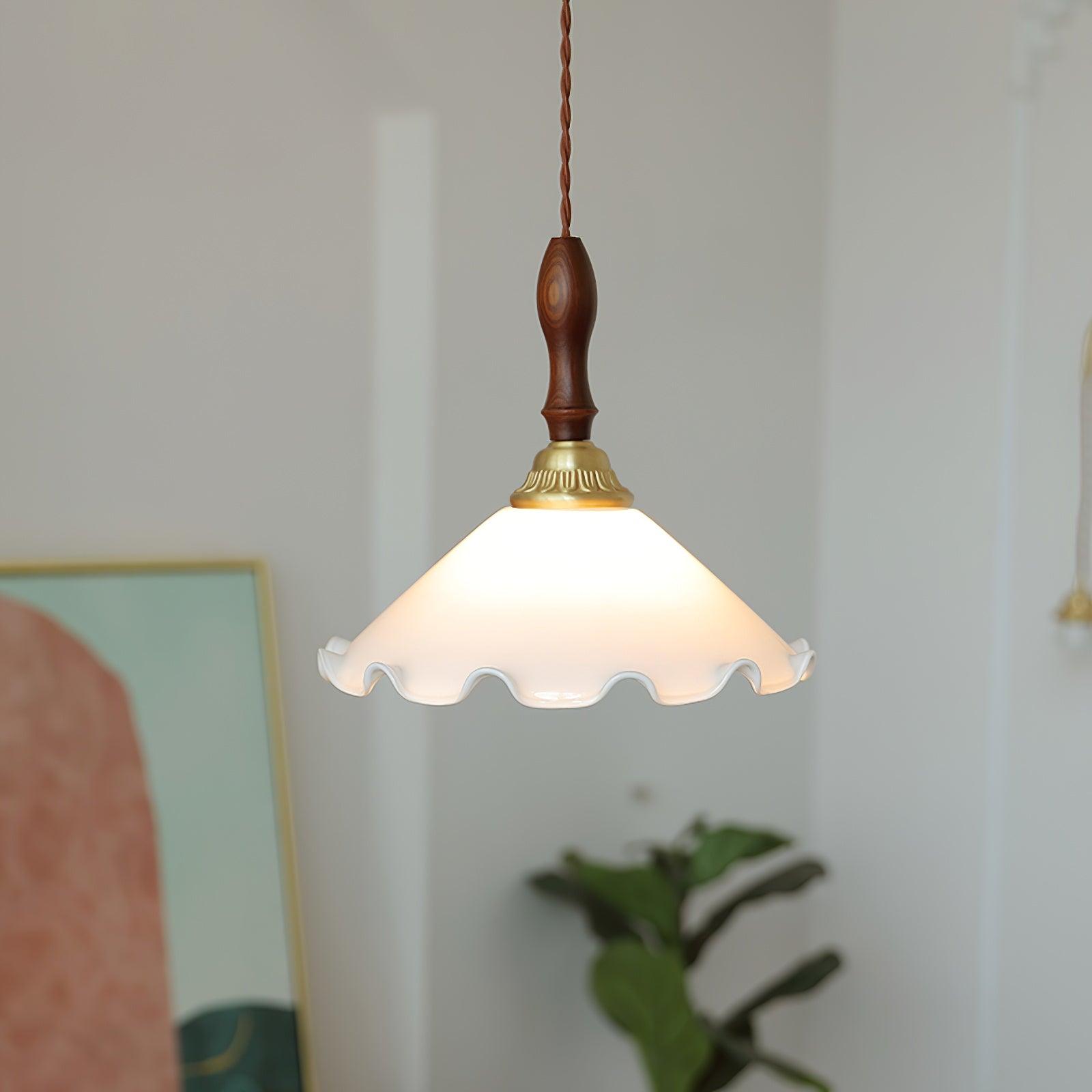 Milky Suspension Fleur en Verre Volant Organique - Neutralighting