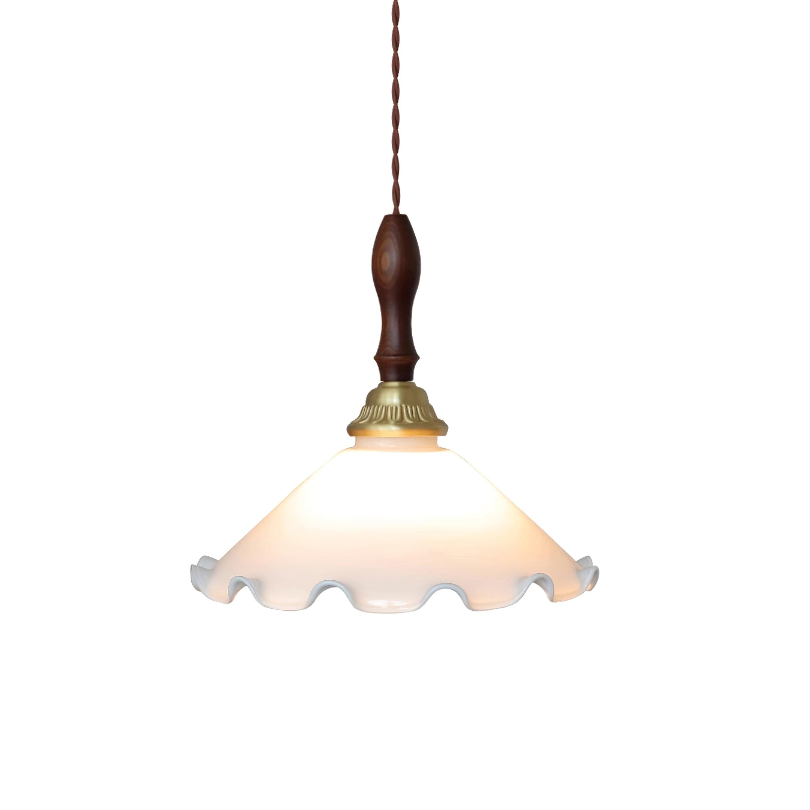 Milky Suspension Fleur en Verre Volant Organique - Neutralighting
