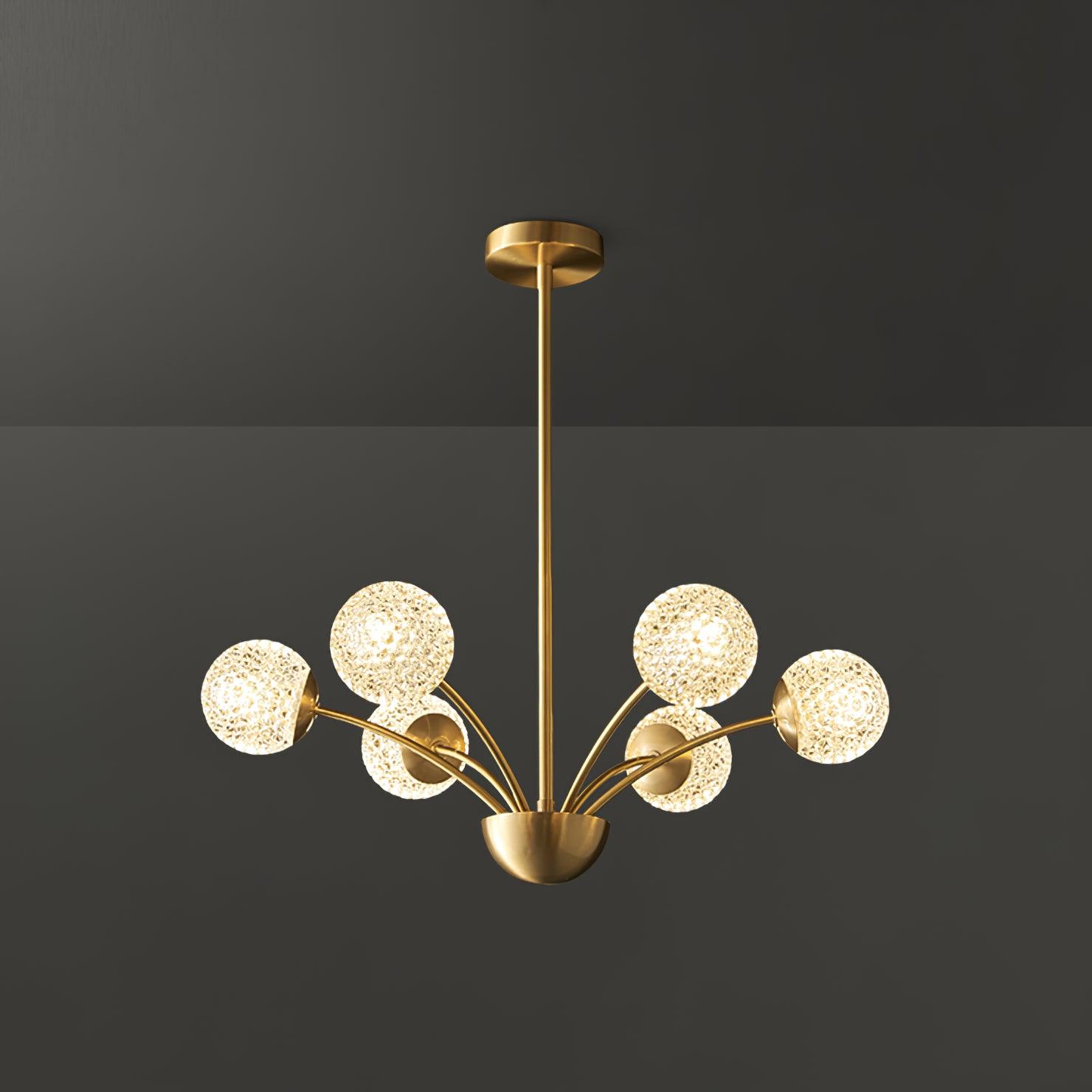 Lustra Chandelier Bras Courbés Laiton - Neutralighting