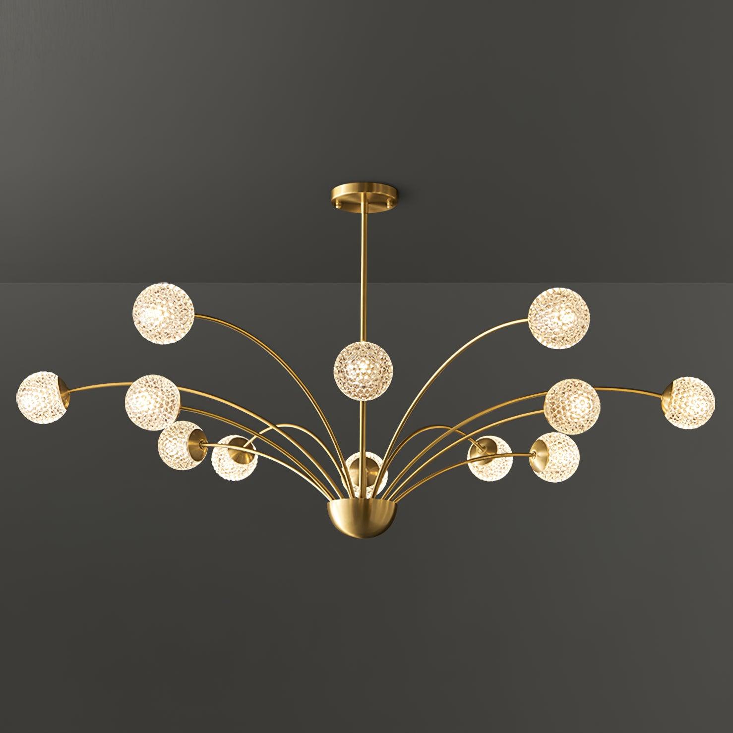 Lustra Chandelier Bras Courbés Laiton - Neutralighting